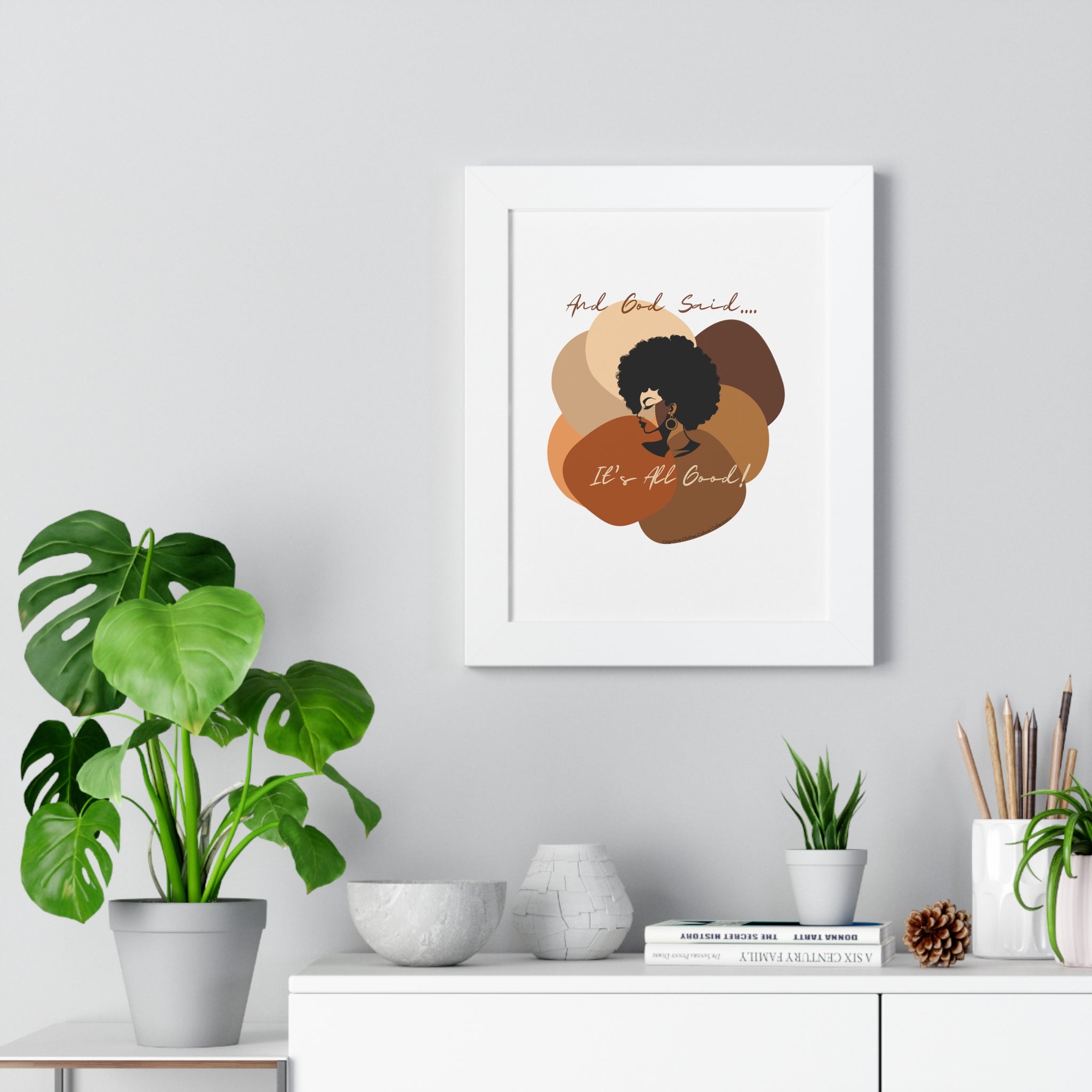 "All Shades Welcome" Framed Vertical Poster