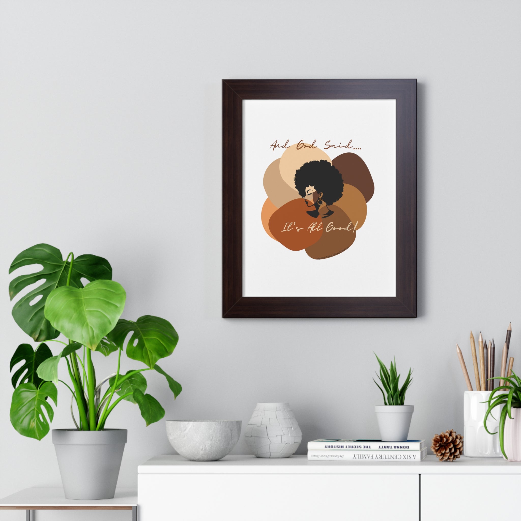 "All Shades Welcome" Framed Vertical Poster