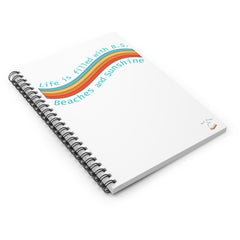 "From B.S. to Beaches and Sunshine" Spiral Notebook with Ruled Line