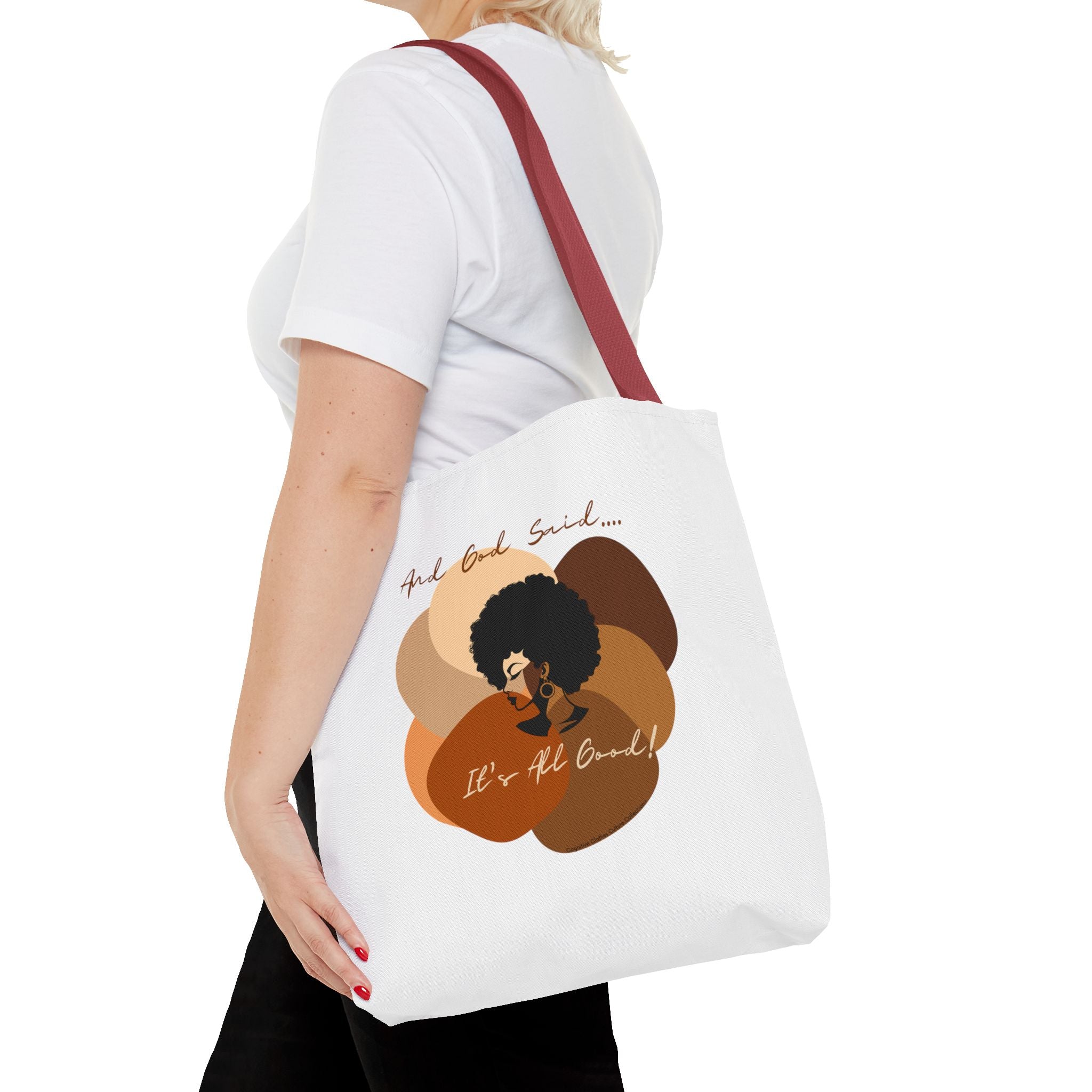 "All Shades Welcome" tote Bag