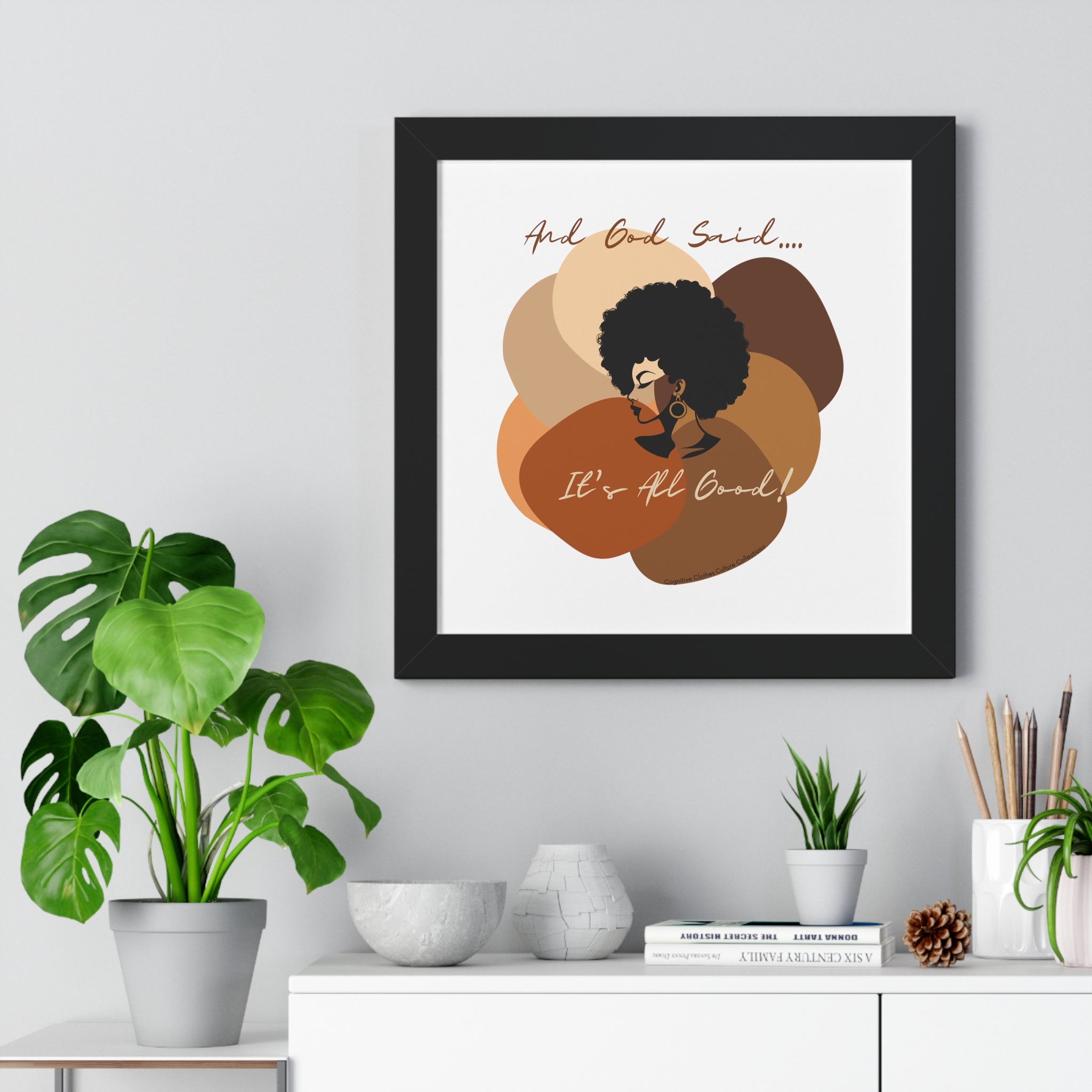 "All Shades Welcome" Framed Vertical Poster