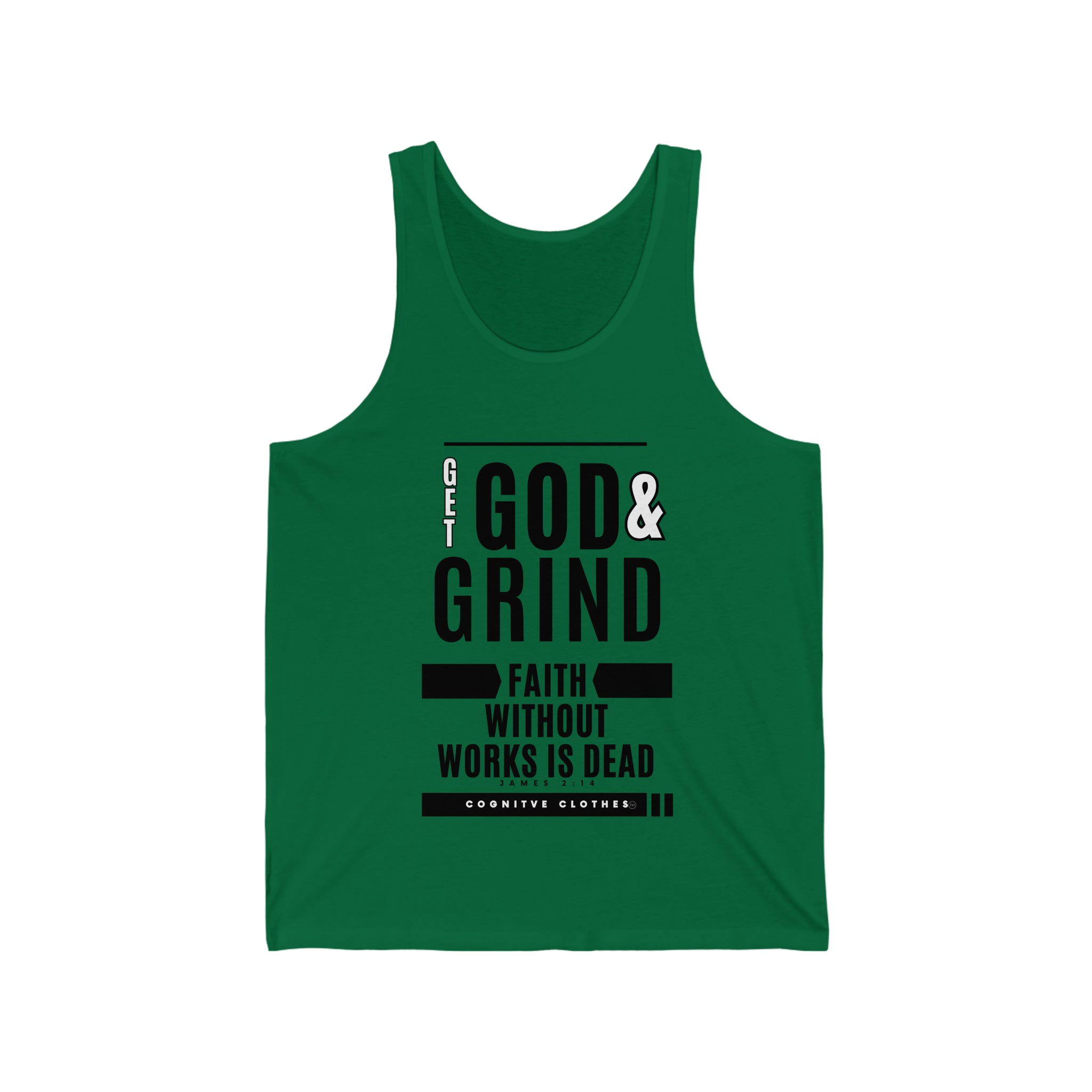 "God & Grind" Unisex Jersey Tank