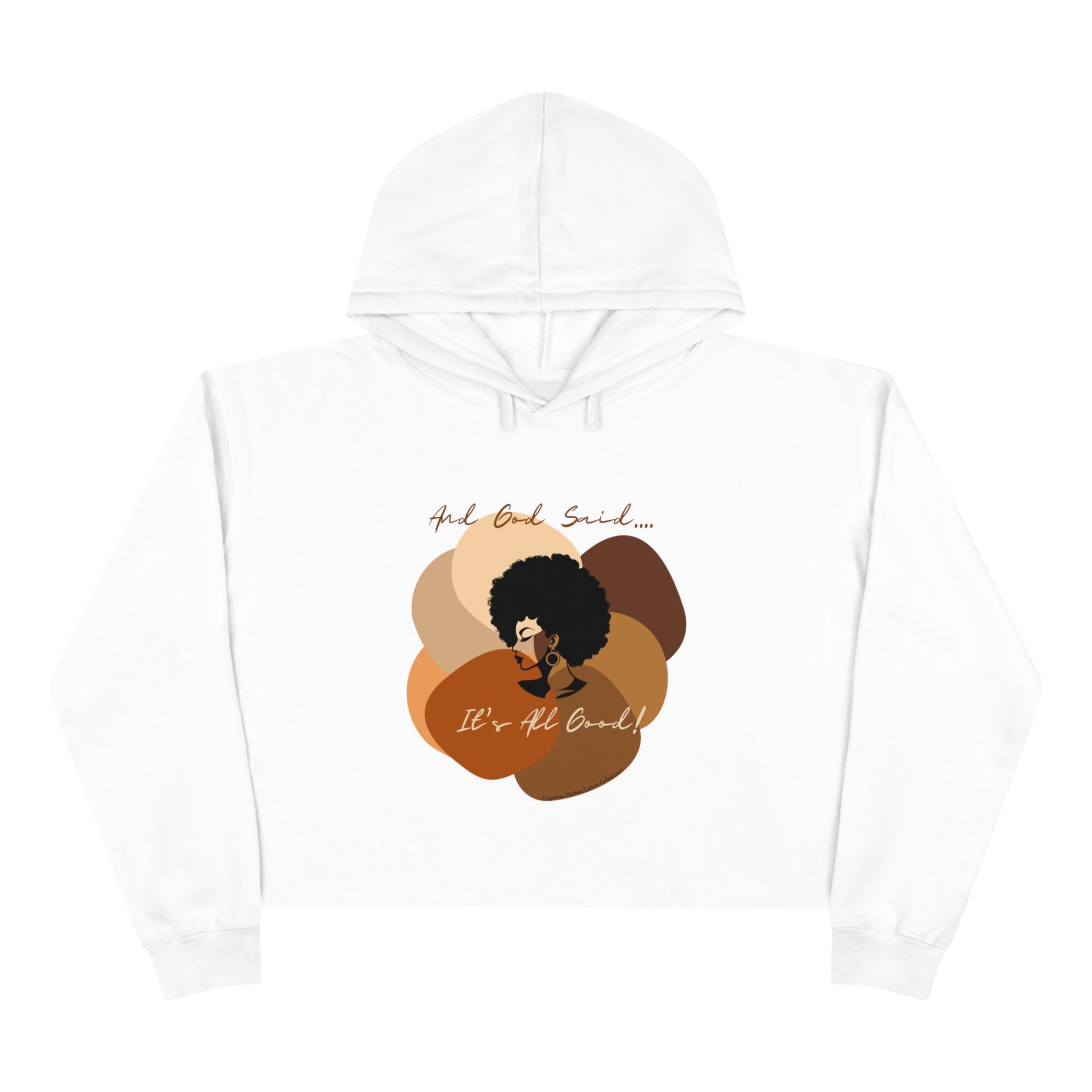 "All Shades Welcome" Crop top Hoodie