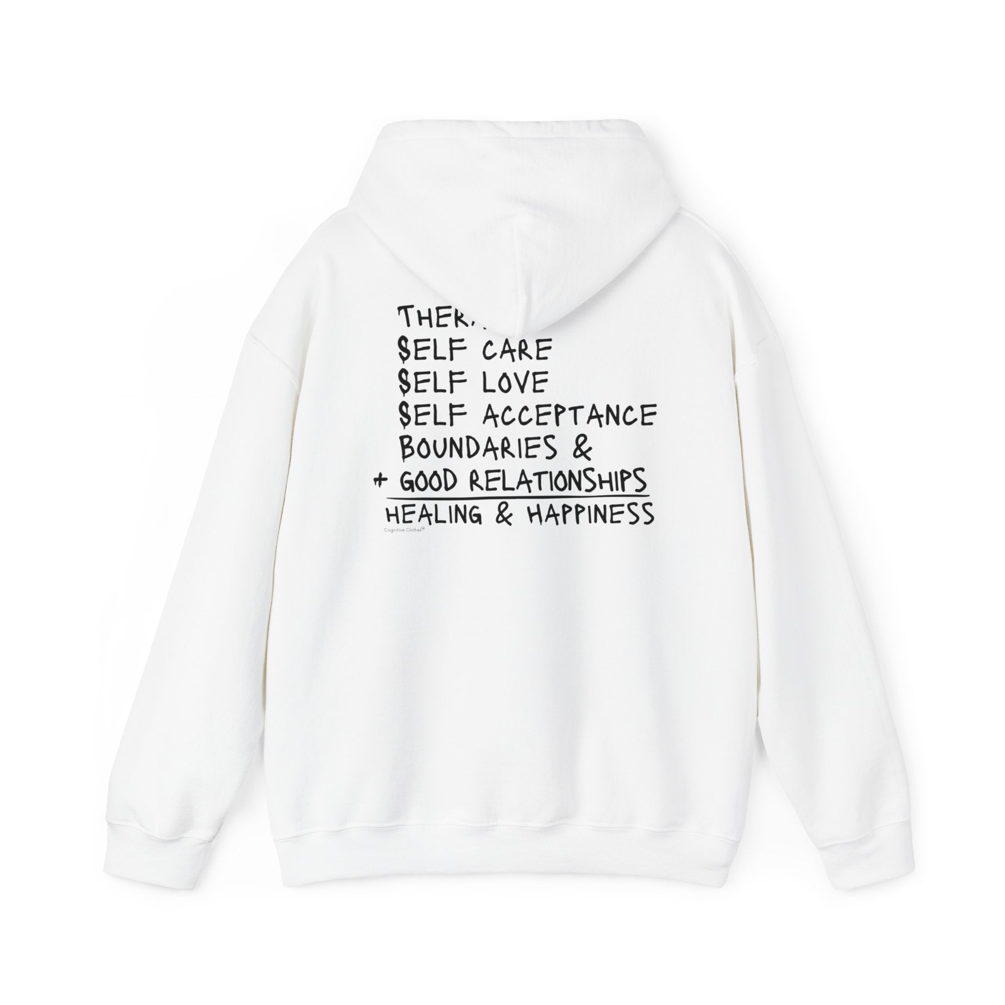 Whole is greater with the Wellness Equation two sided hoodie