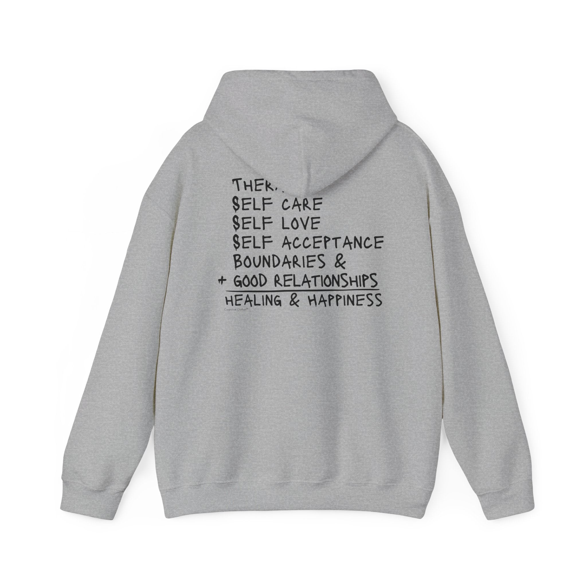 Whole is greater with the Wellness Equation two sided hoodie