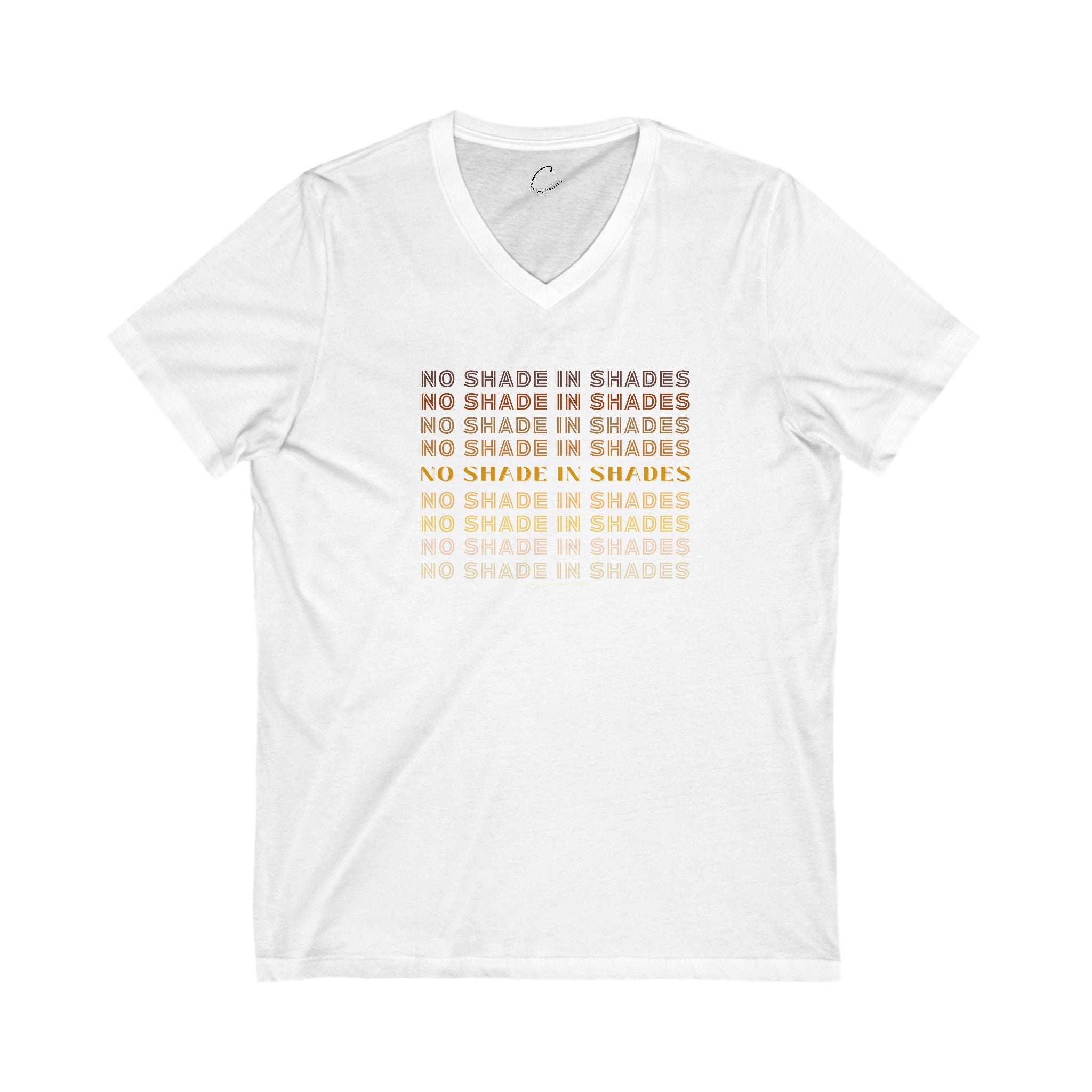 "No Shade In Shades" Unisex V-Neck t-shirt