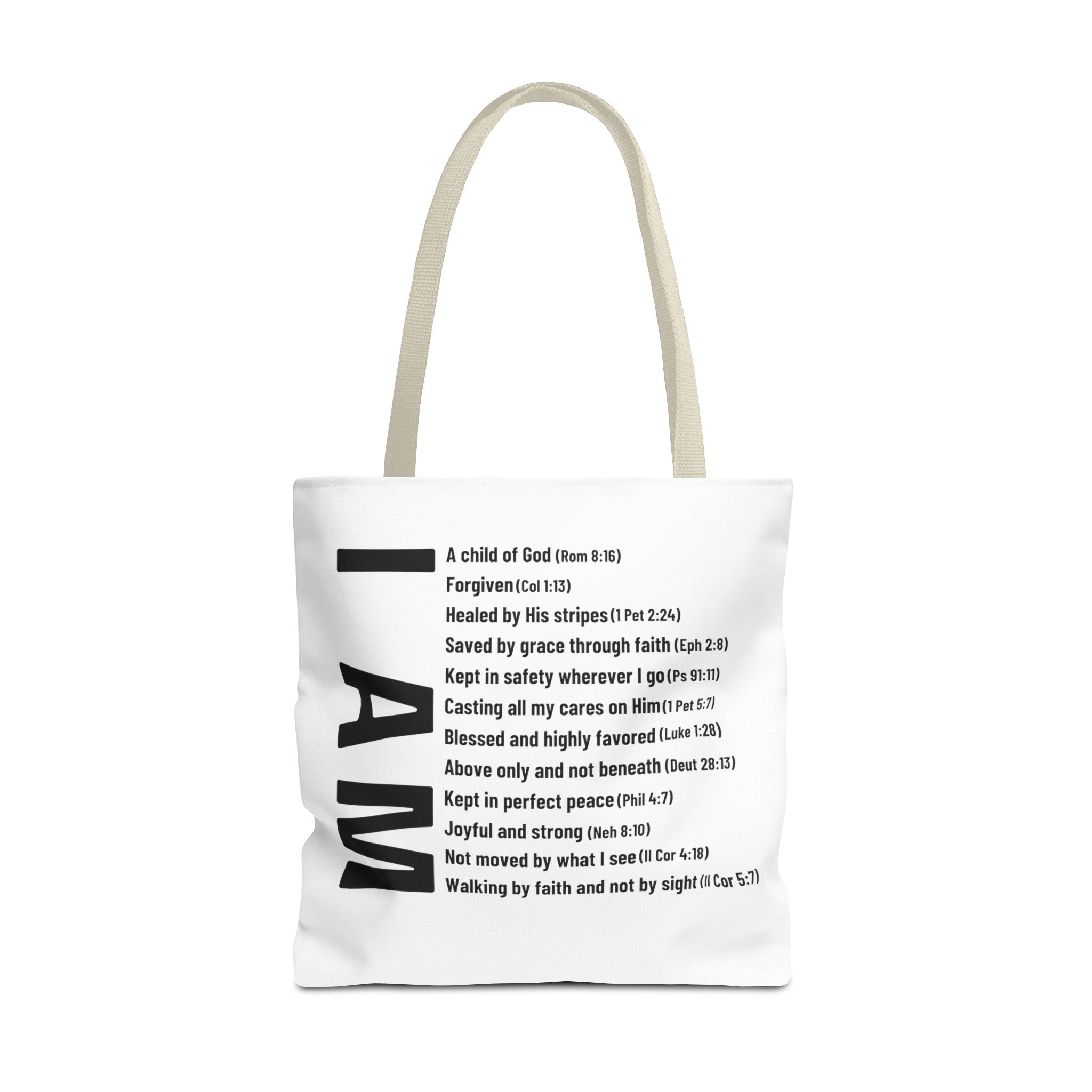 "Who God says I am" Tote Bag