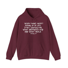 "Adding and Letting Go" Unisex Two-Sided Hoodie Sweatshirt