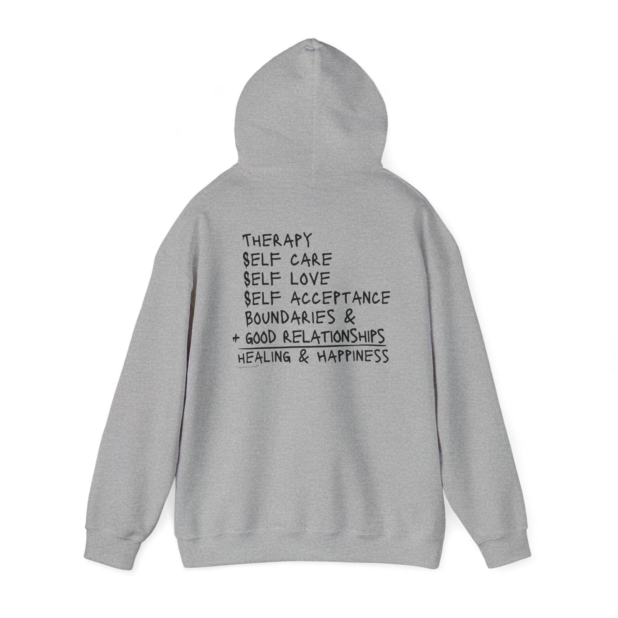 Whole is greater with the Wellness Equation two sided hoodie