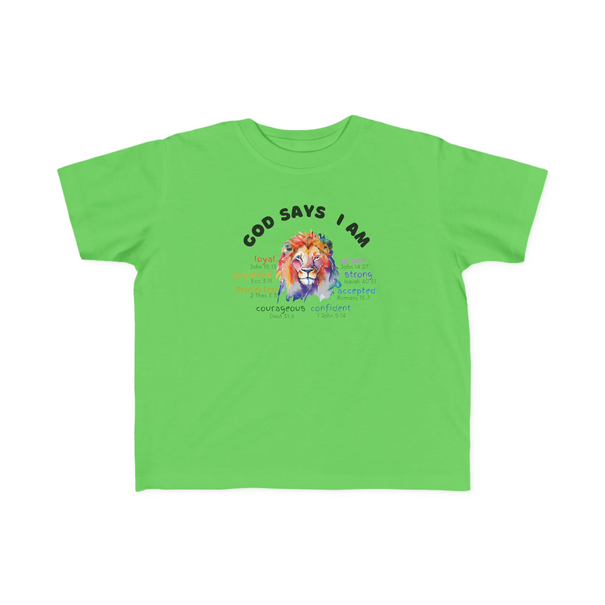 Toddler Kiddo "Qualities" Lion Shirt