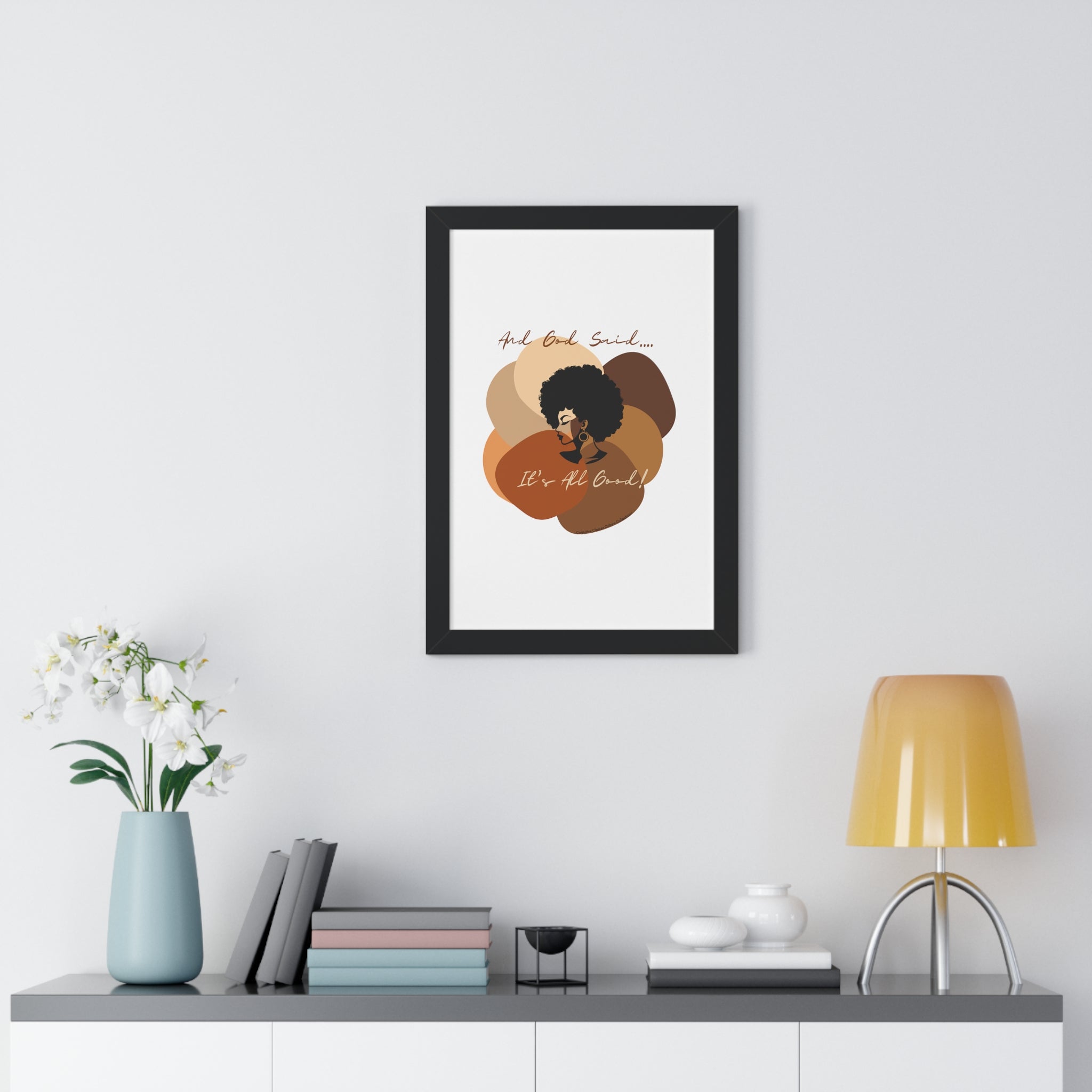 "All Shades Welcome" Framed Vertical Poster