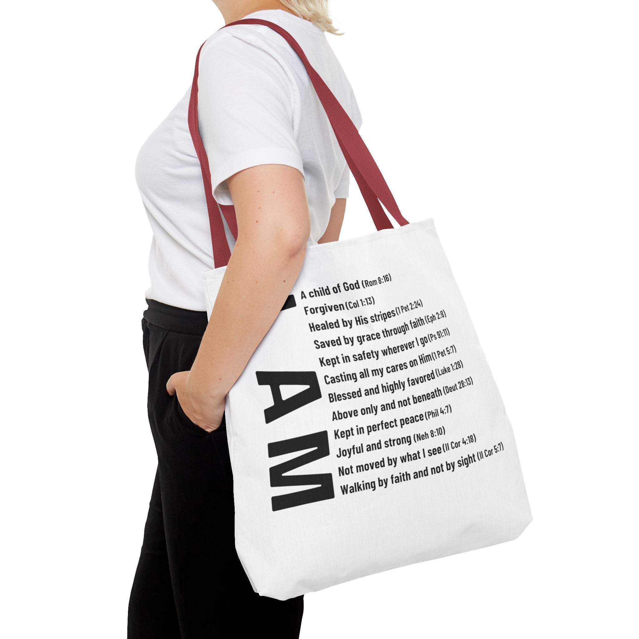 "Who God says I am" Tote Bag