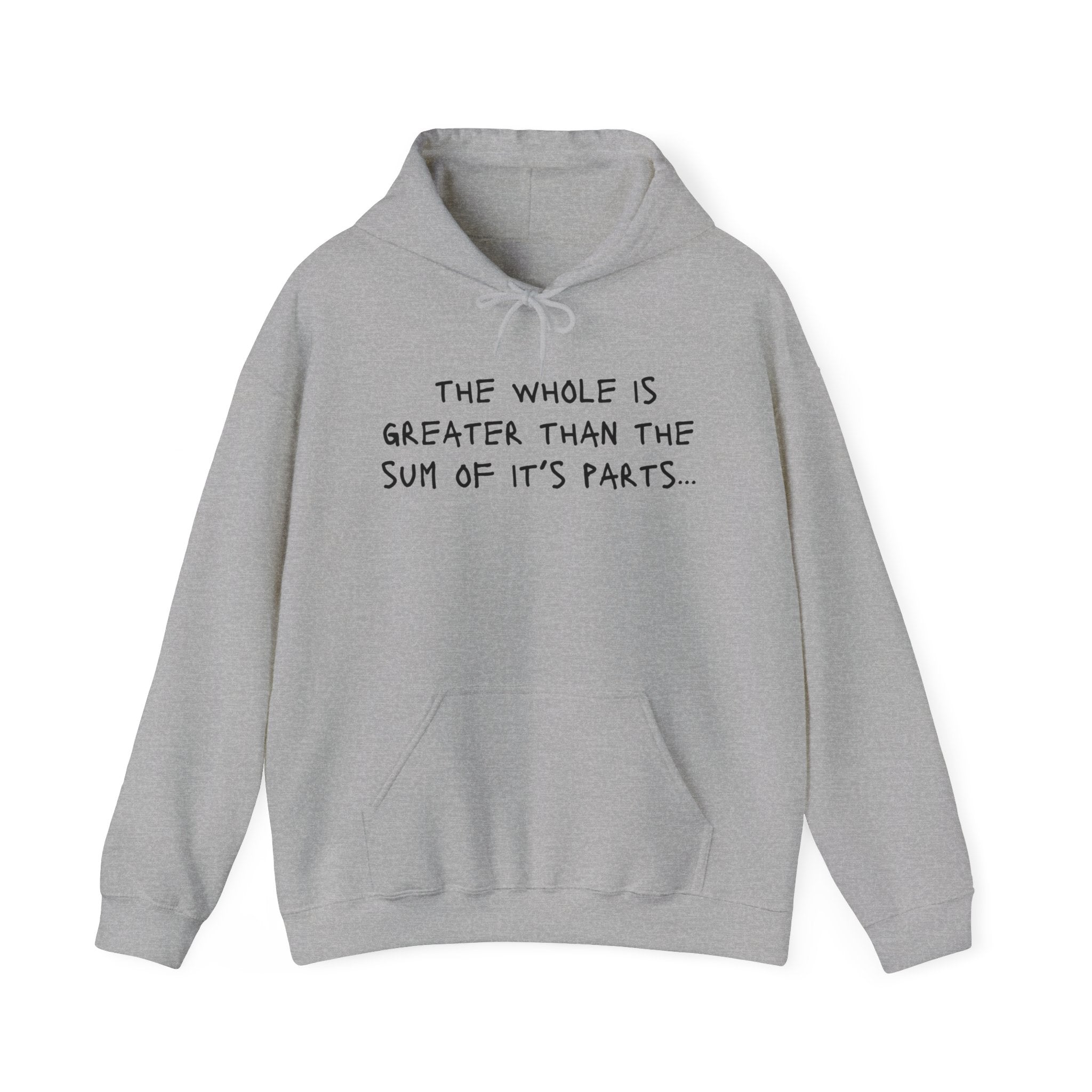 Whole is greater with the Wellness Equation two sided hoodie