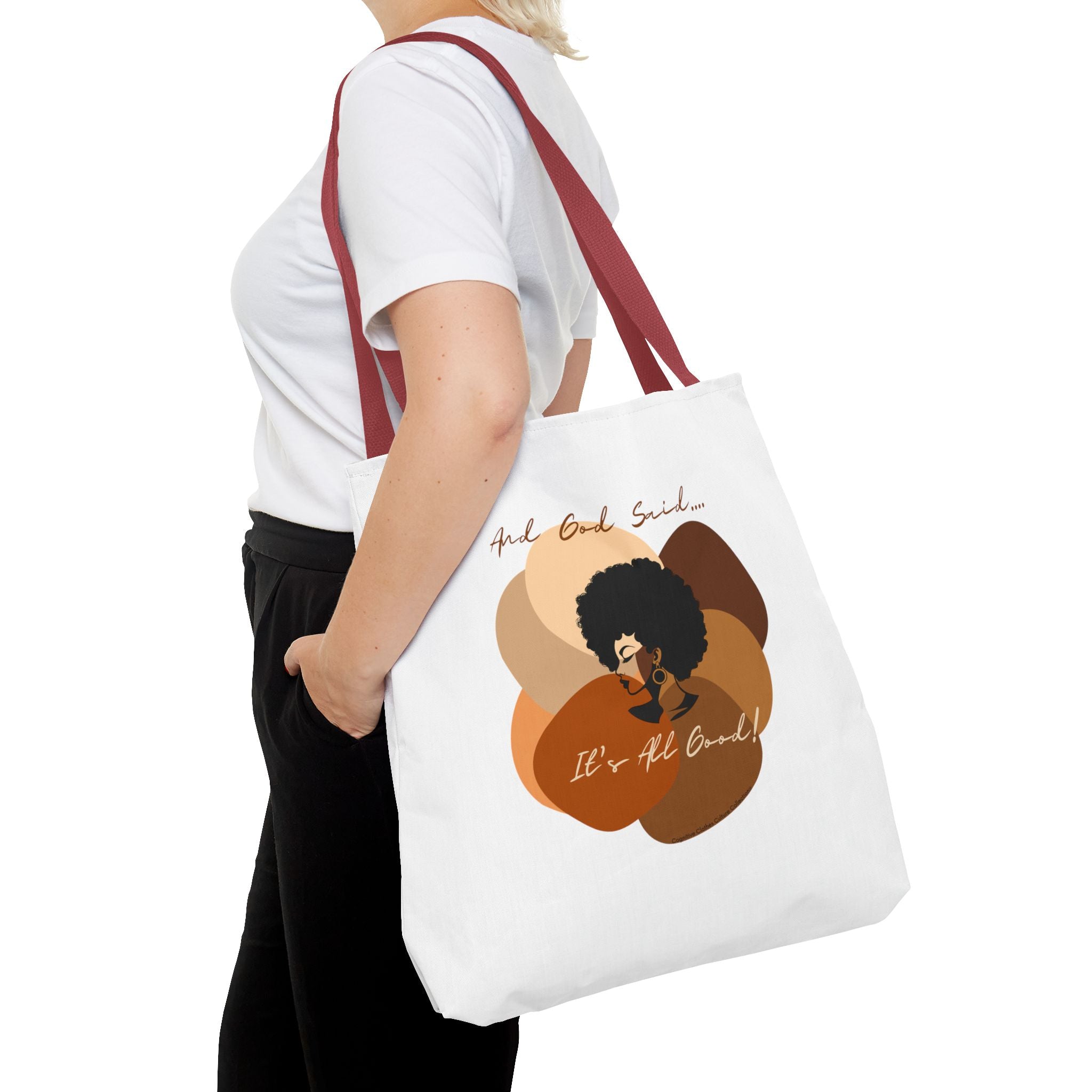 "All Shades Welcome" tote Bag