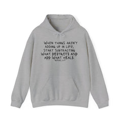 "Adding and Letting Go" Unisex Two-Sided Hoodie Sweatshirt