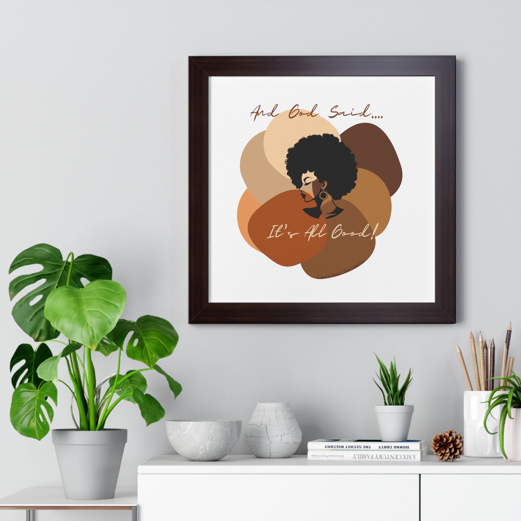 "All Shades Welcome" Framed Vertical Poster