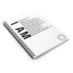 "Who God says I am" Spiral Notebook - Ruled Line