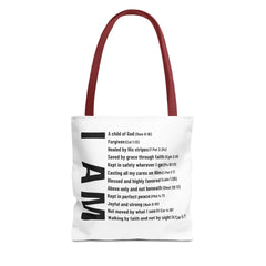 "Who God says I am" Tote Bag