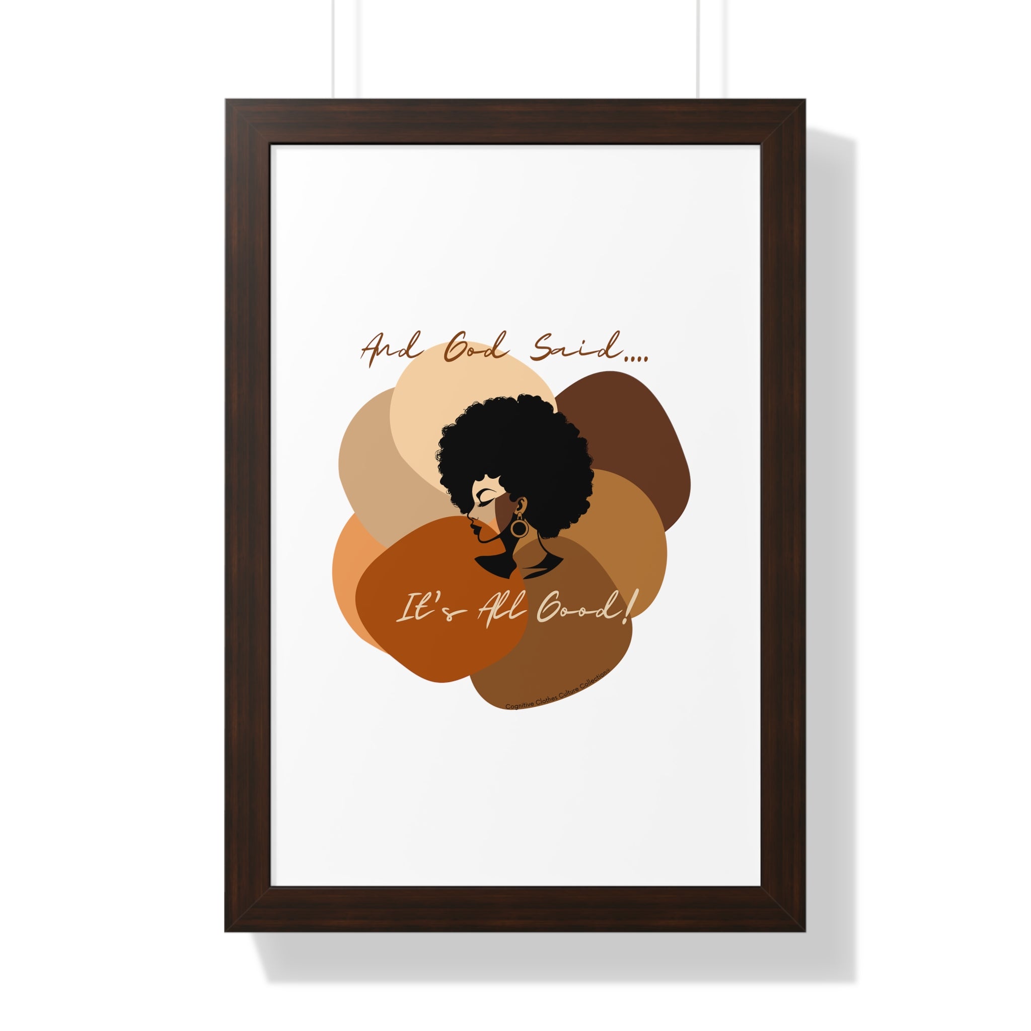 "All Shades Welcome" Framed Vertical Poster