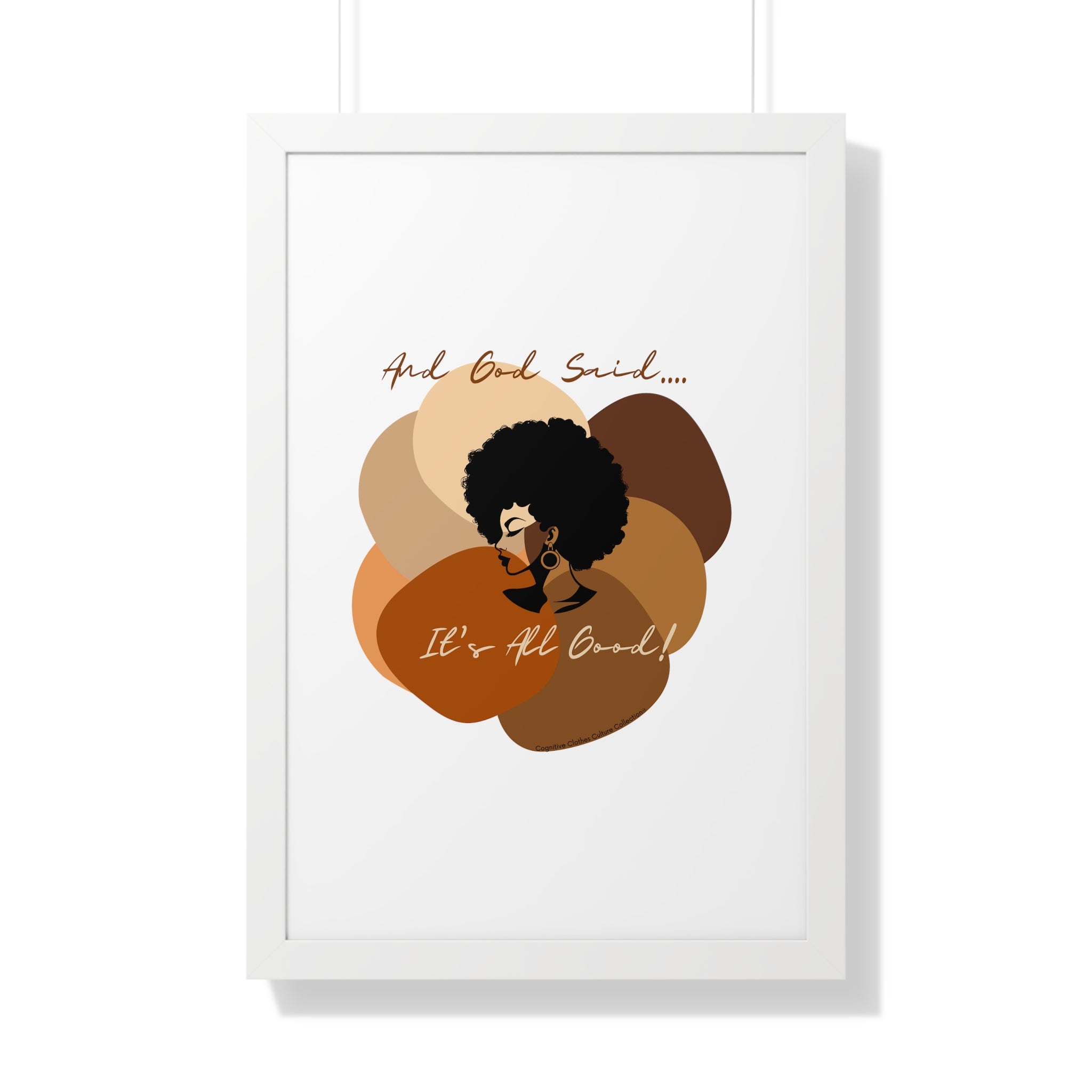 "All Shades Welcome" Framed Vertical Poster