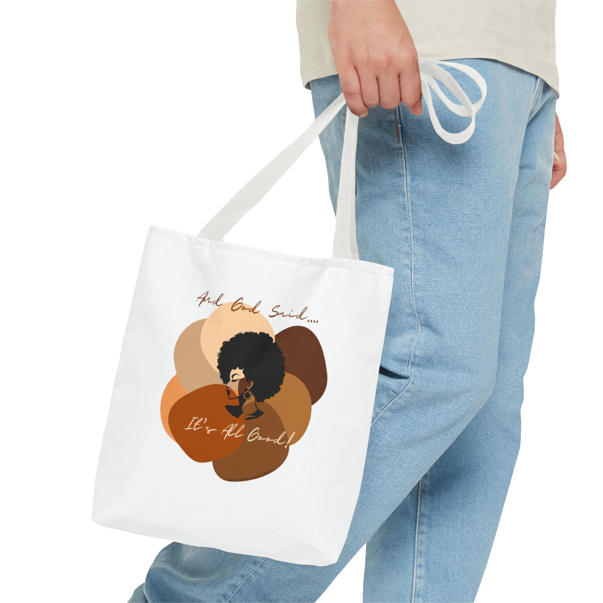 "All Shades Welcome" tote Bag