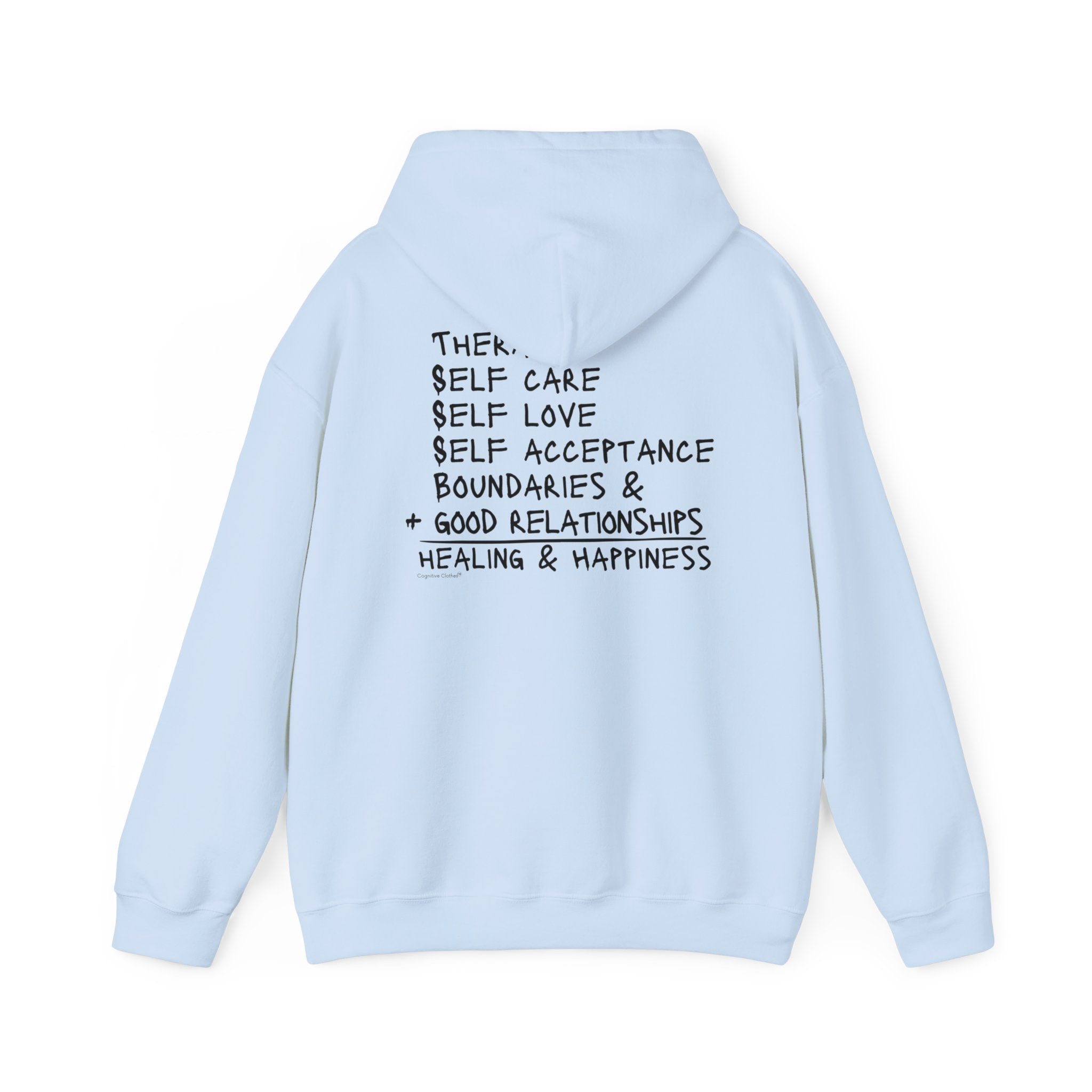 Whole is greater with the Wellness Equation two sided hoodie