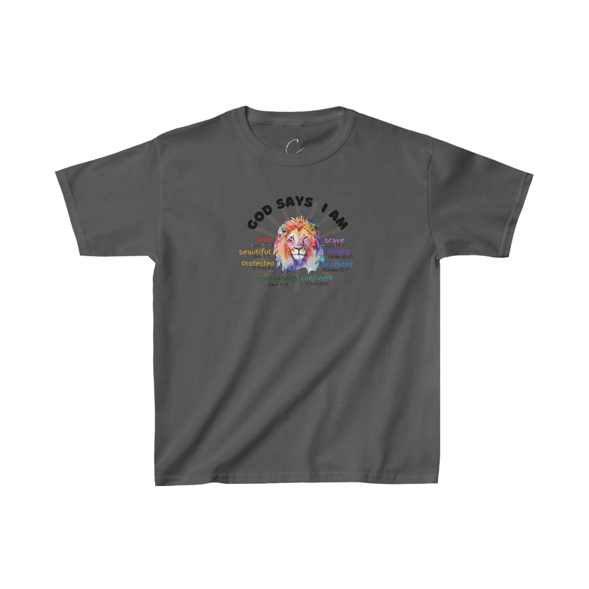 Bigger Kid "Qualities" Lion Tshirt