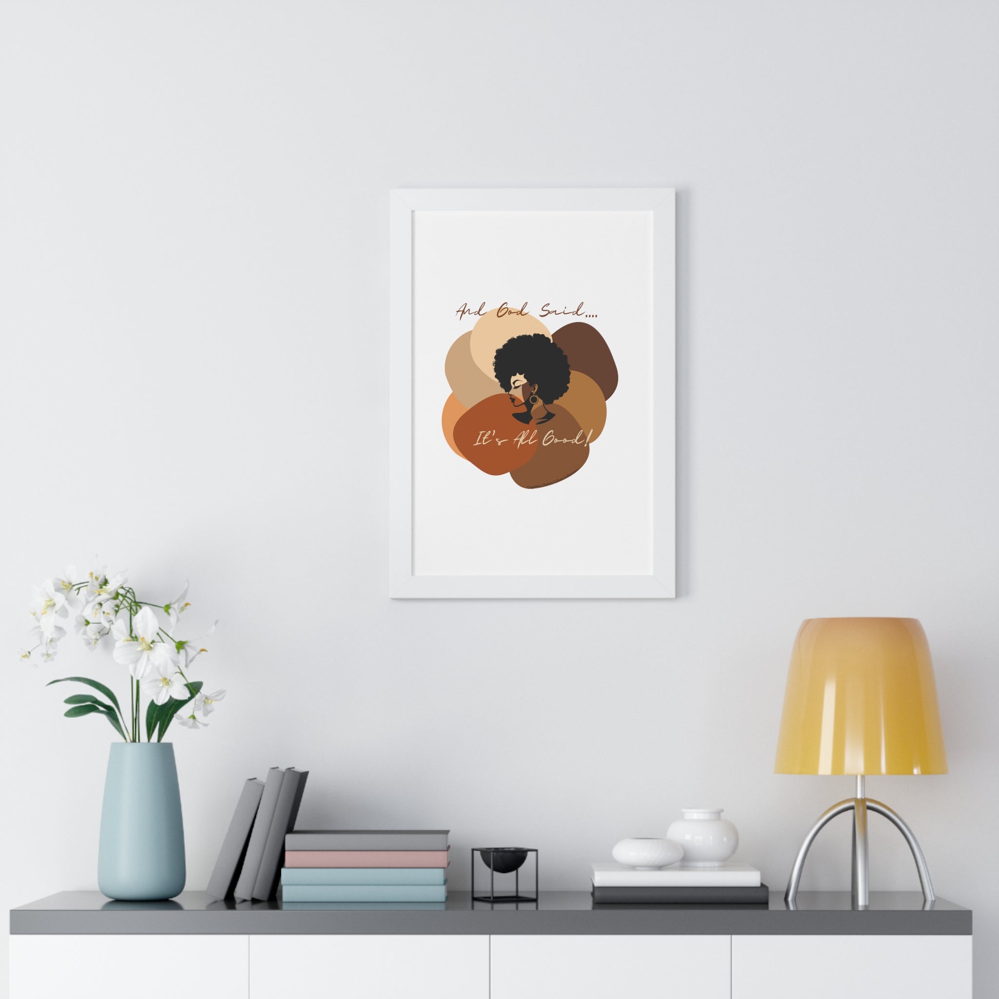 "All Shades Welcome" Framed Vertical Poster