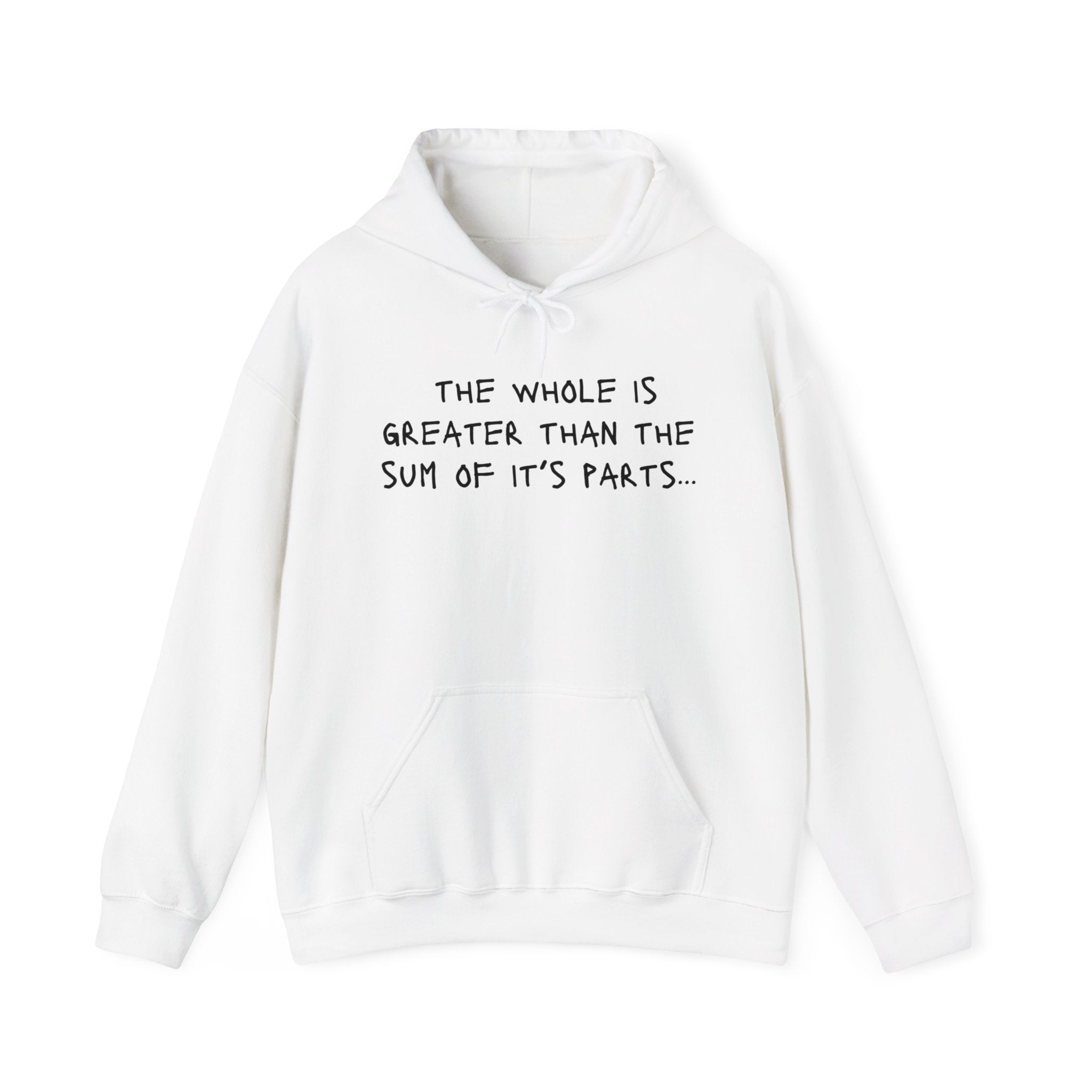 Whole is greater with the Wellness Equation two sided hoodie