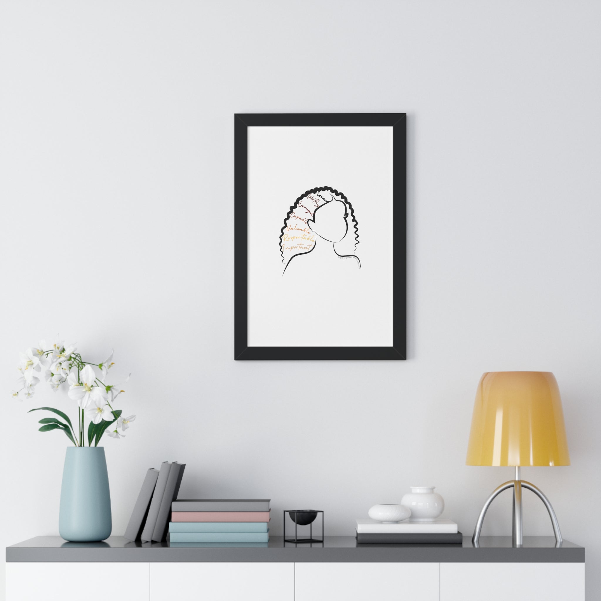 "EnCore" Framed Vertical Poster