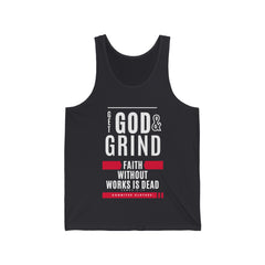 "God & Grind" Unisex Jersey Tank