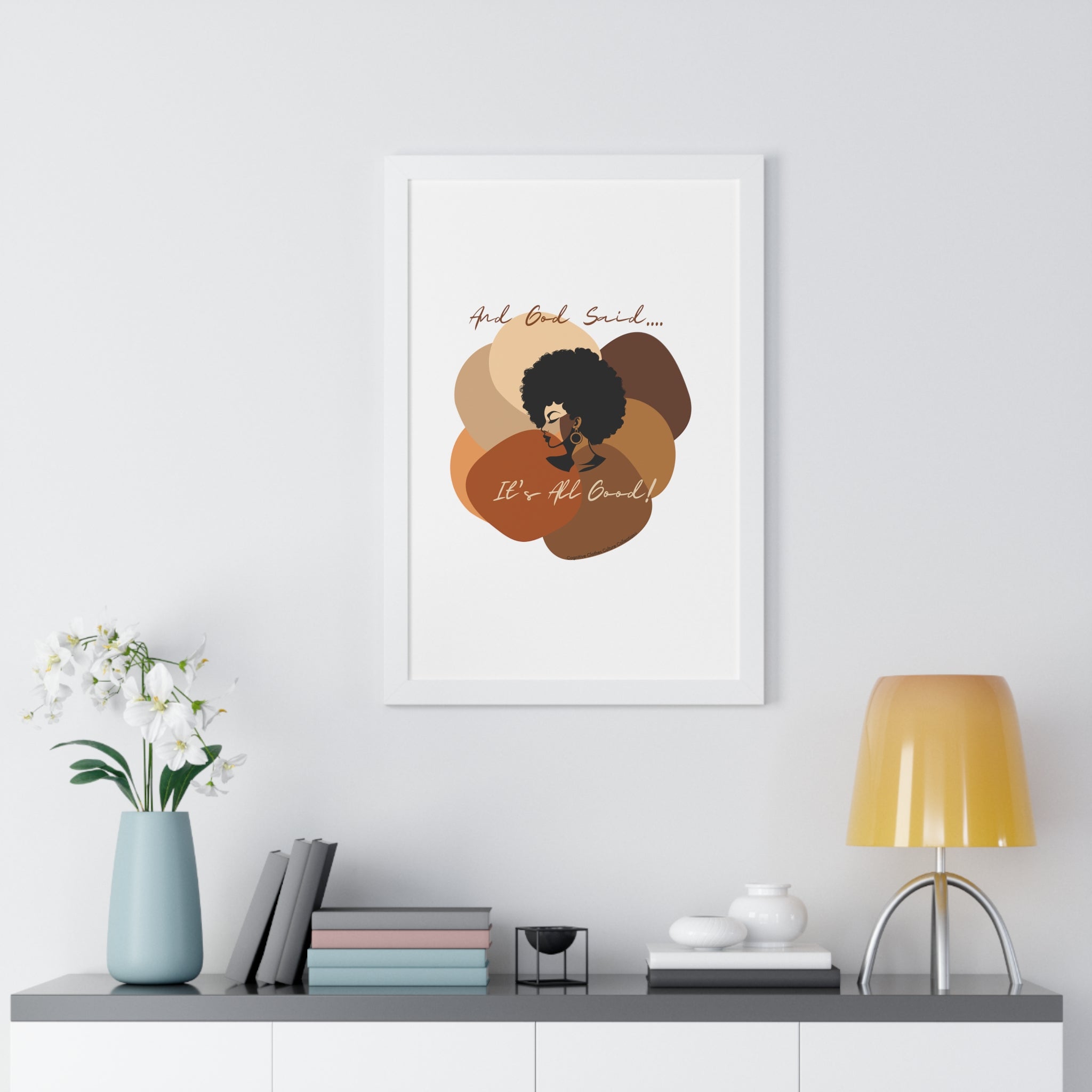 "All Shades Welcome" Framed Vertical Poster