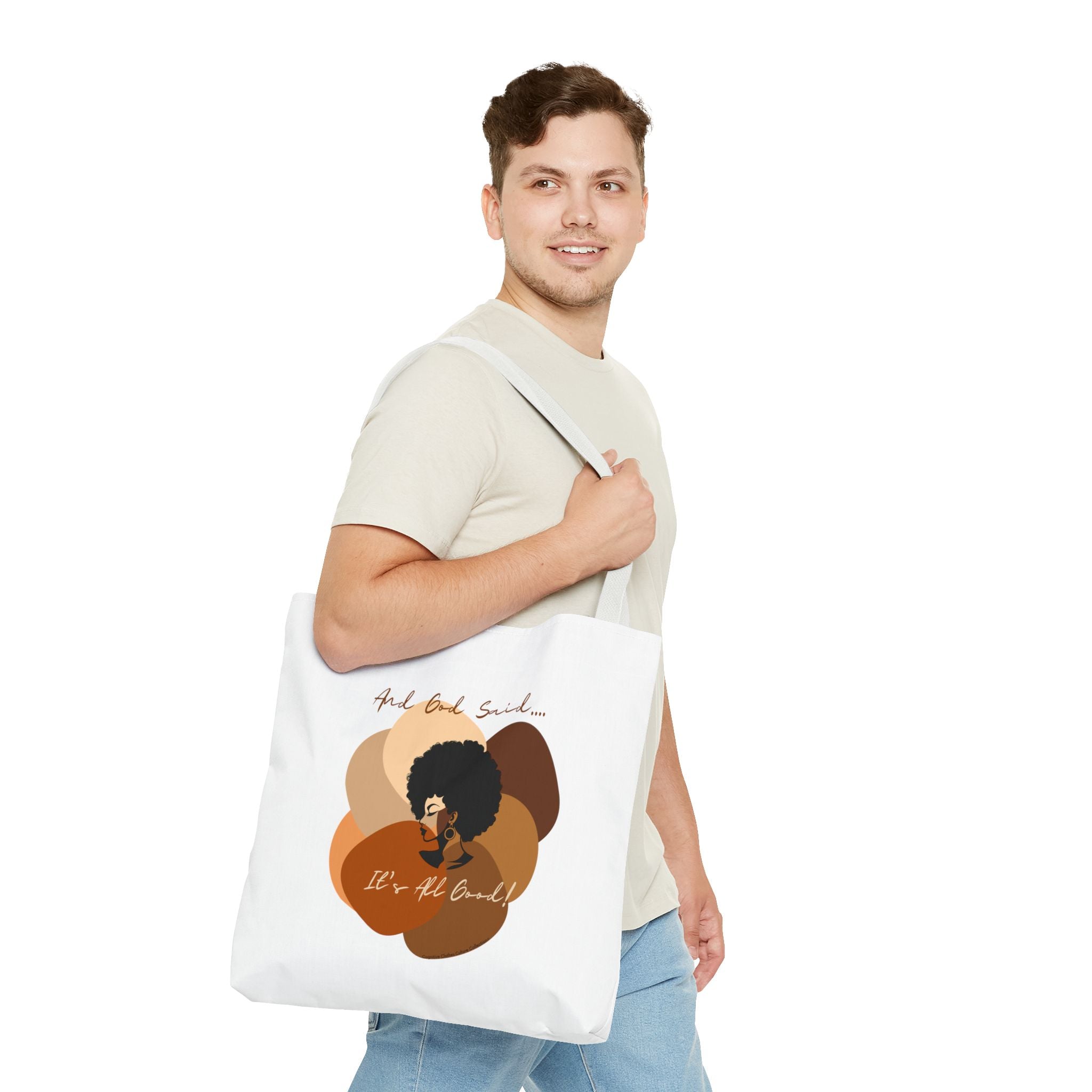 "All Shades Welcome" tote Bag