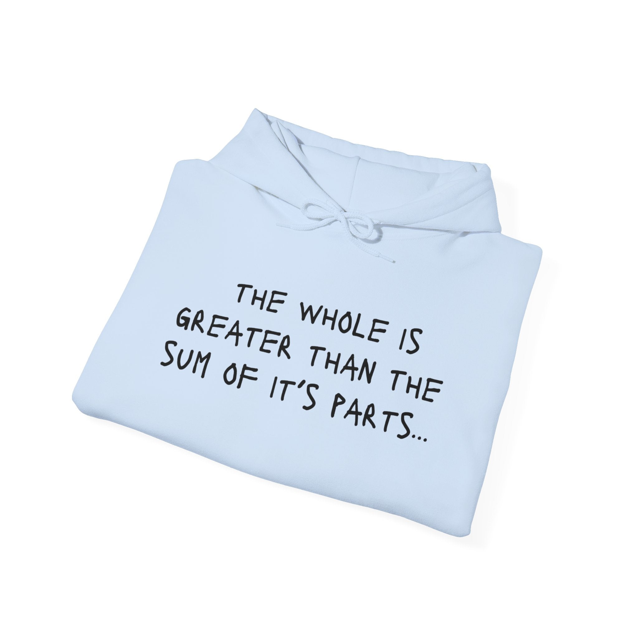 Whole is greater with the Wellness Equation two sided hoodie