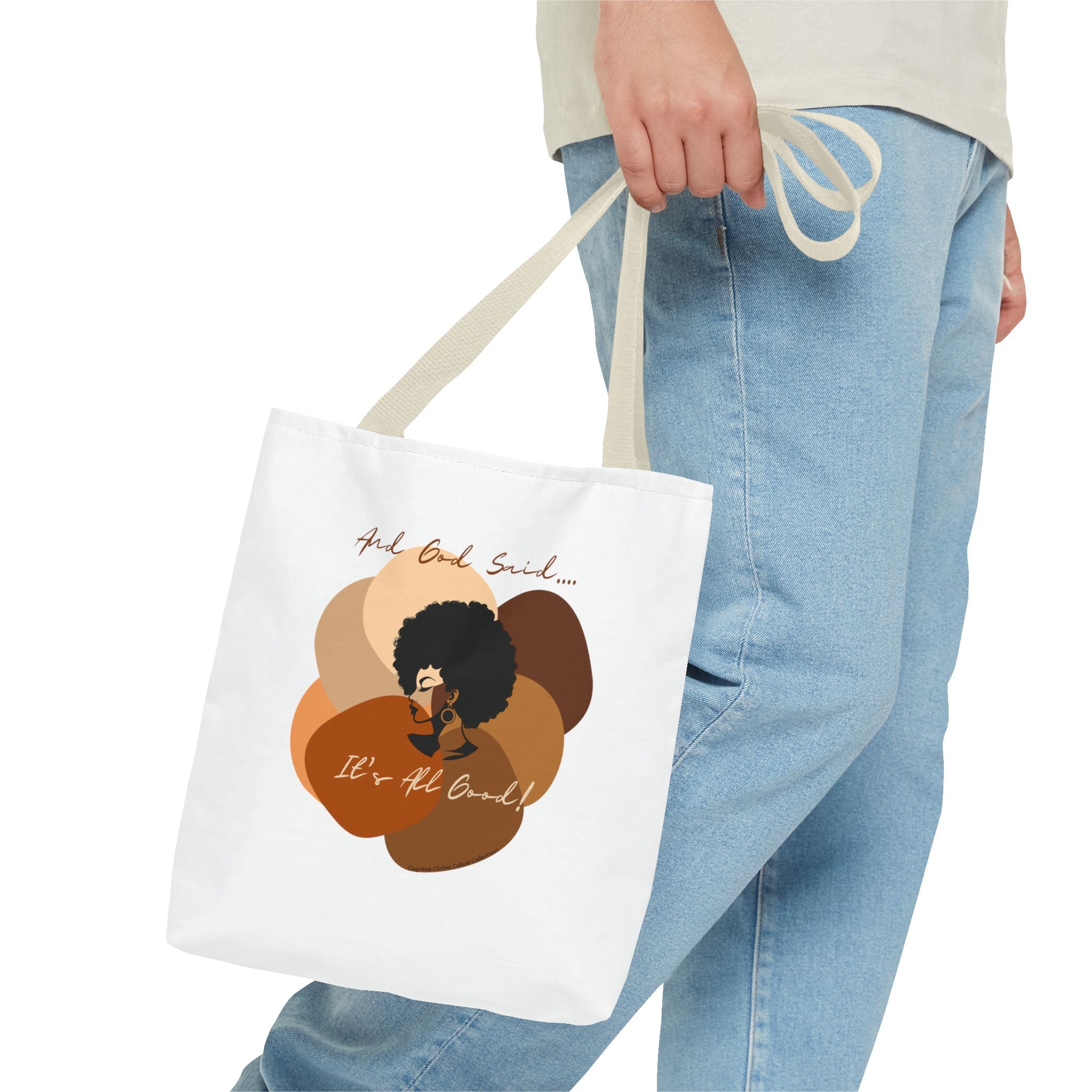 "All Shades Welcome" tote Bag