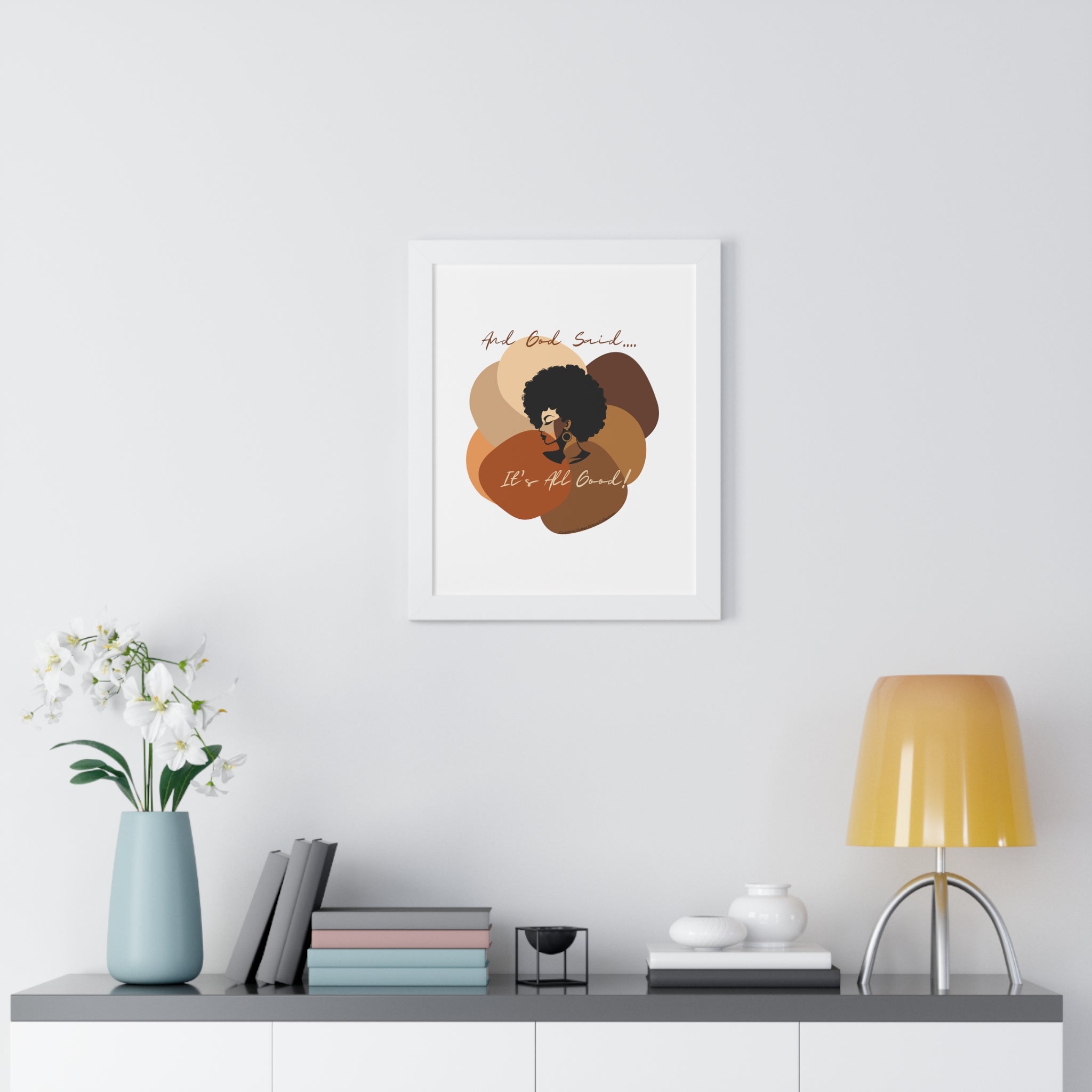 "All Shades Welcome" Framed Vertical Poster