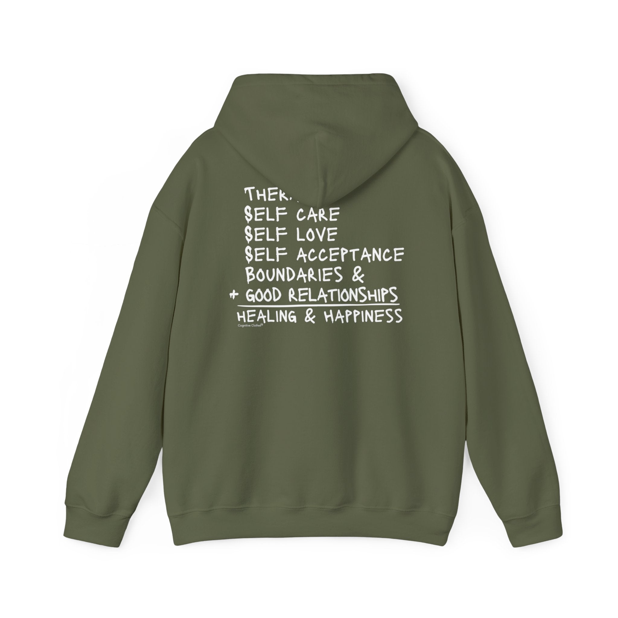 Whole is greater with the Wellness Equation two sided hoodie