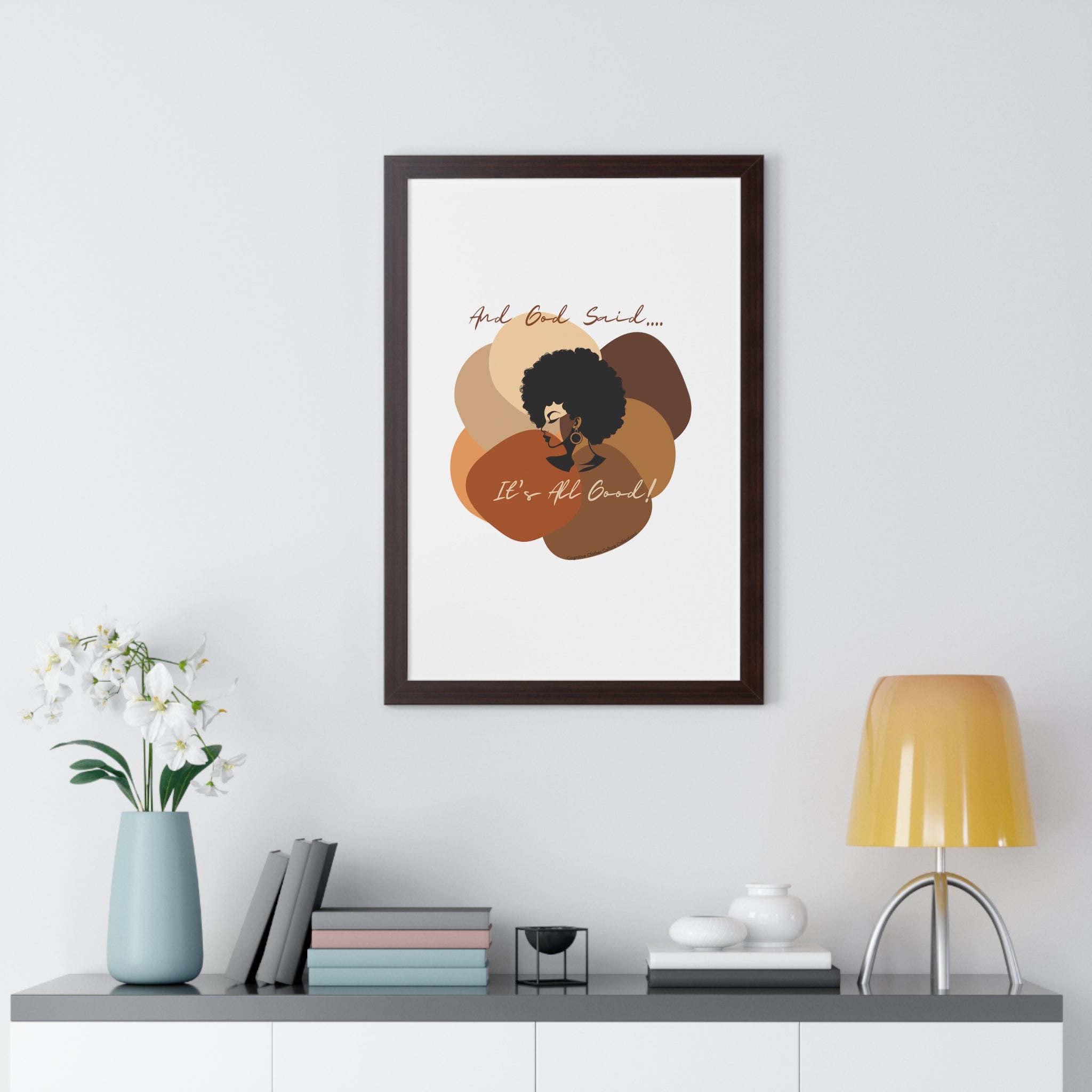 "All Shades Welcome" Framed Vertical Poster