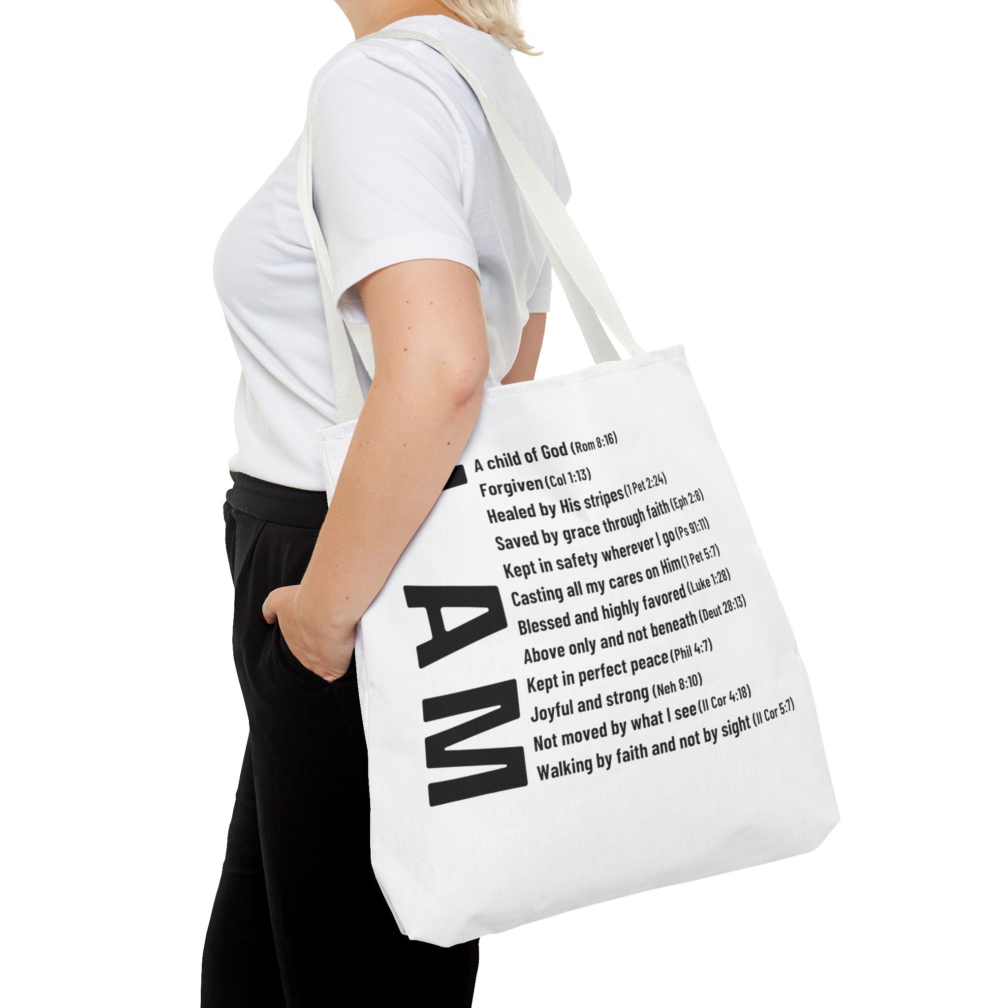 "Who God says I am" Tote Bag