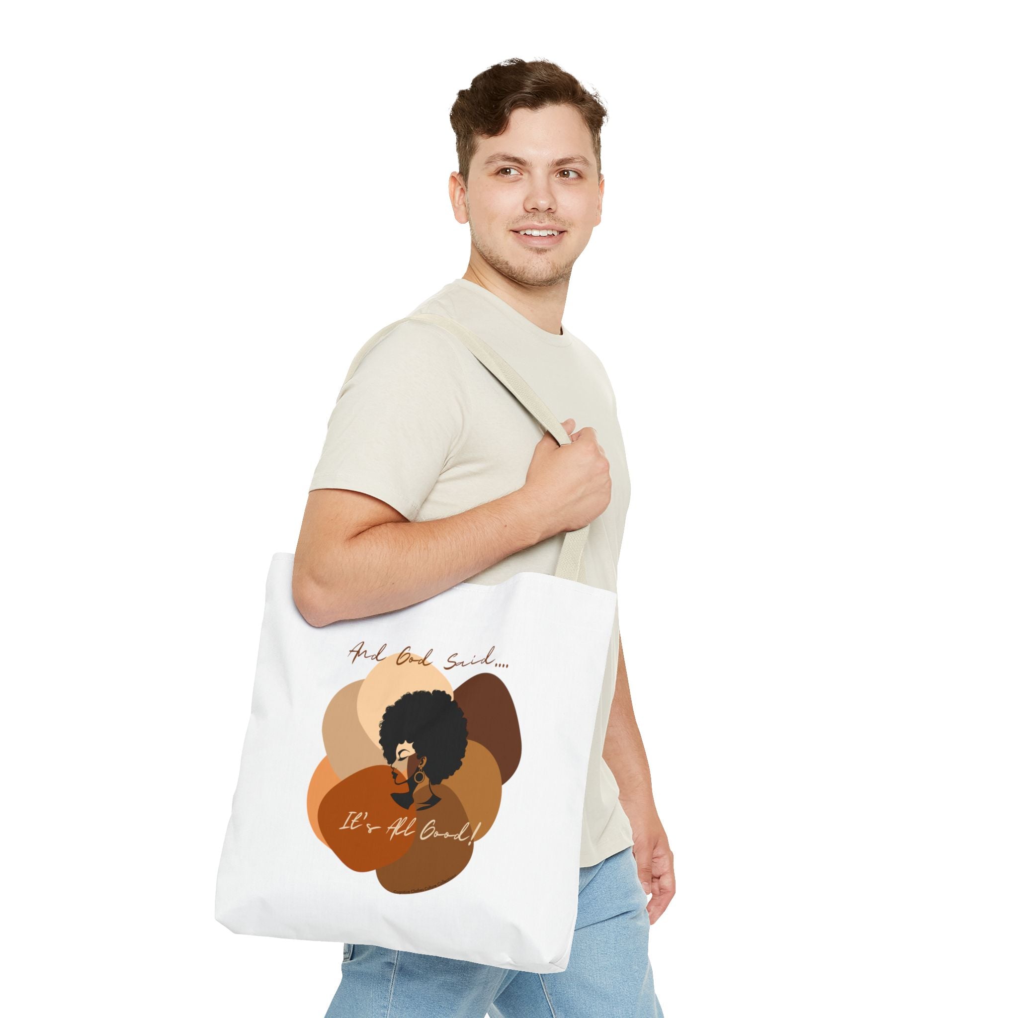 "All Shades Welcome" tote Bag