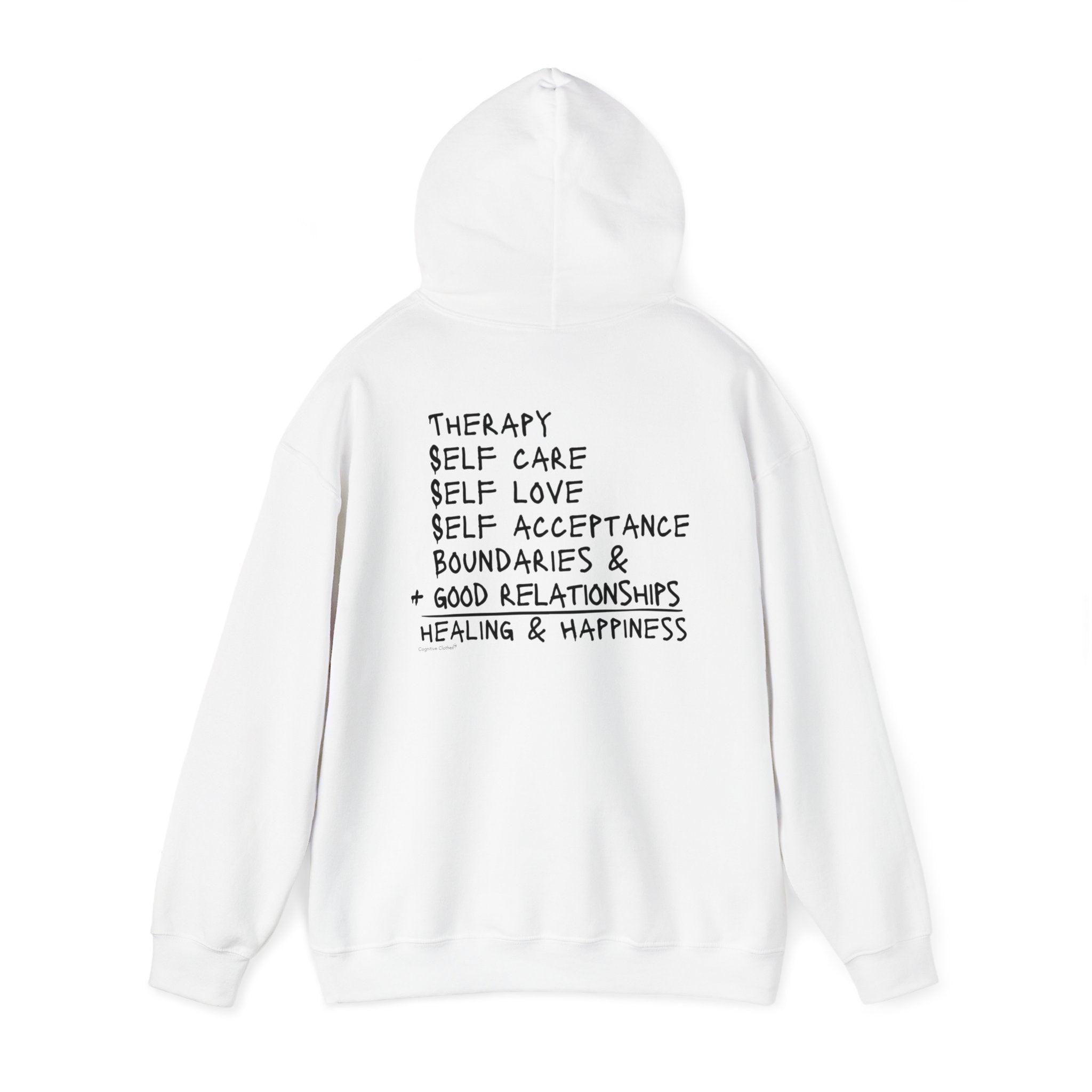 Whole is greater with the Wellness Equation two sided hoodie