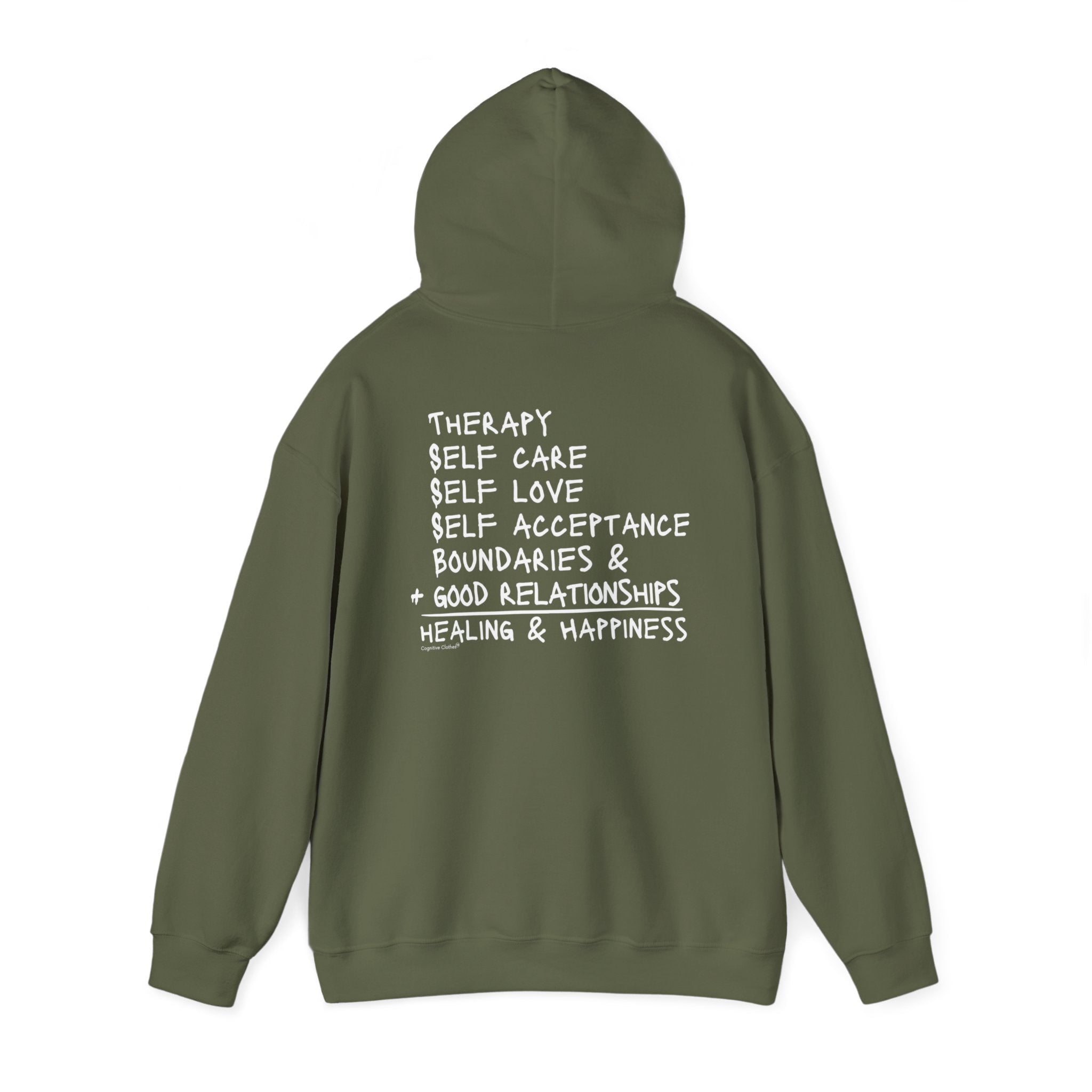 Whole is greater with the Wellness Equation two sided hoodie