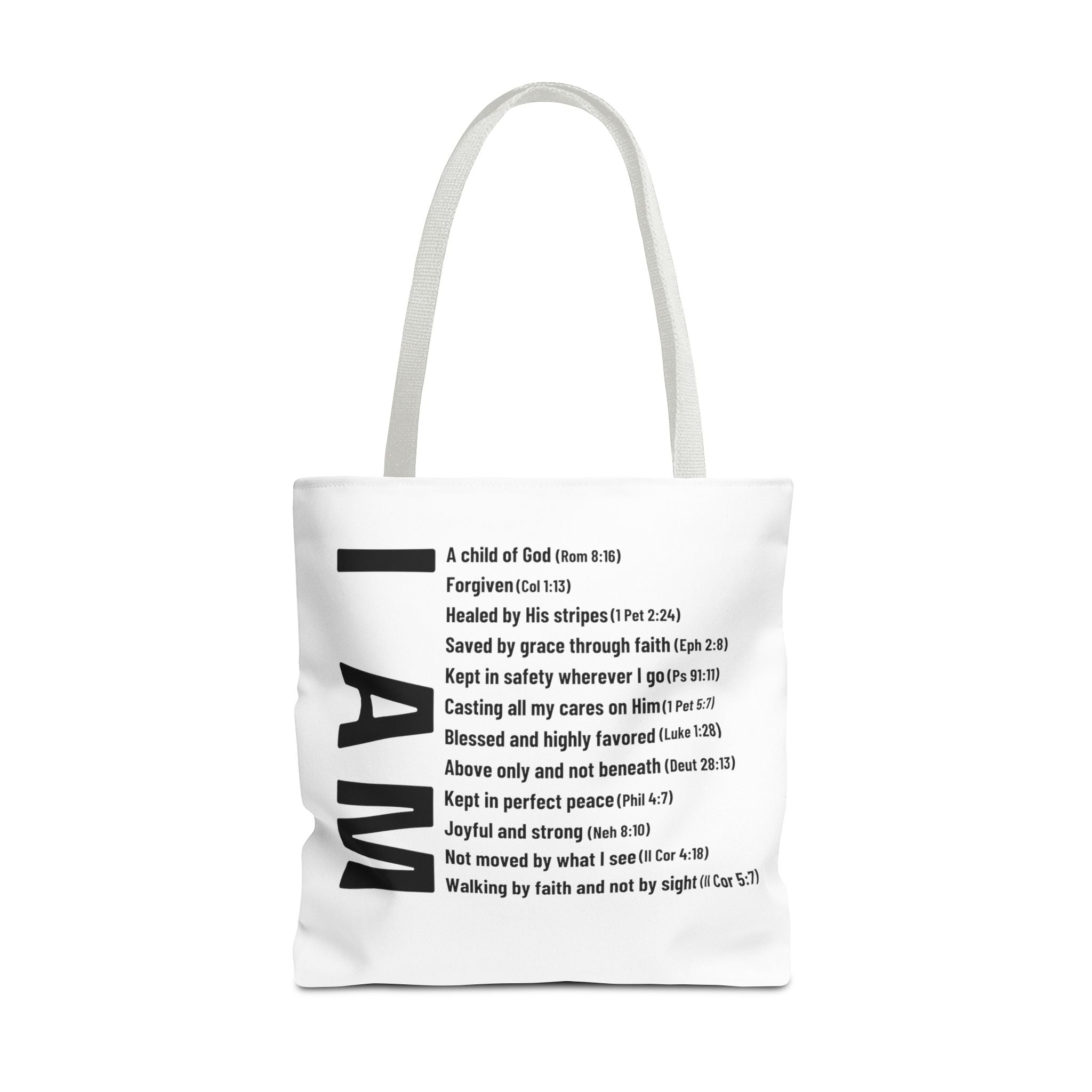 "Who God says I am" Tote Bag