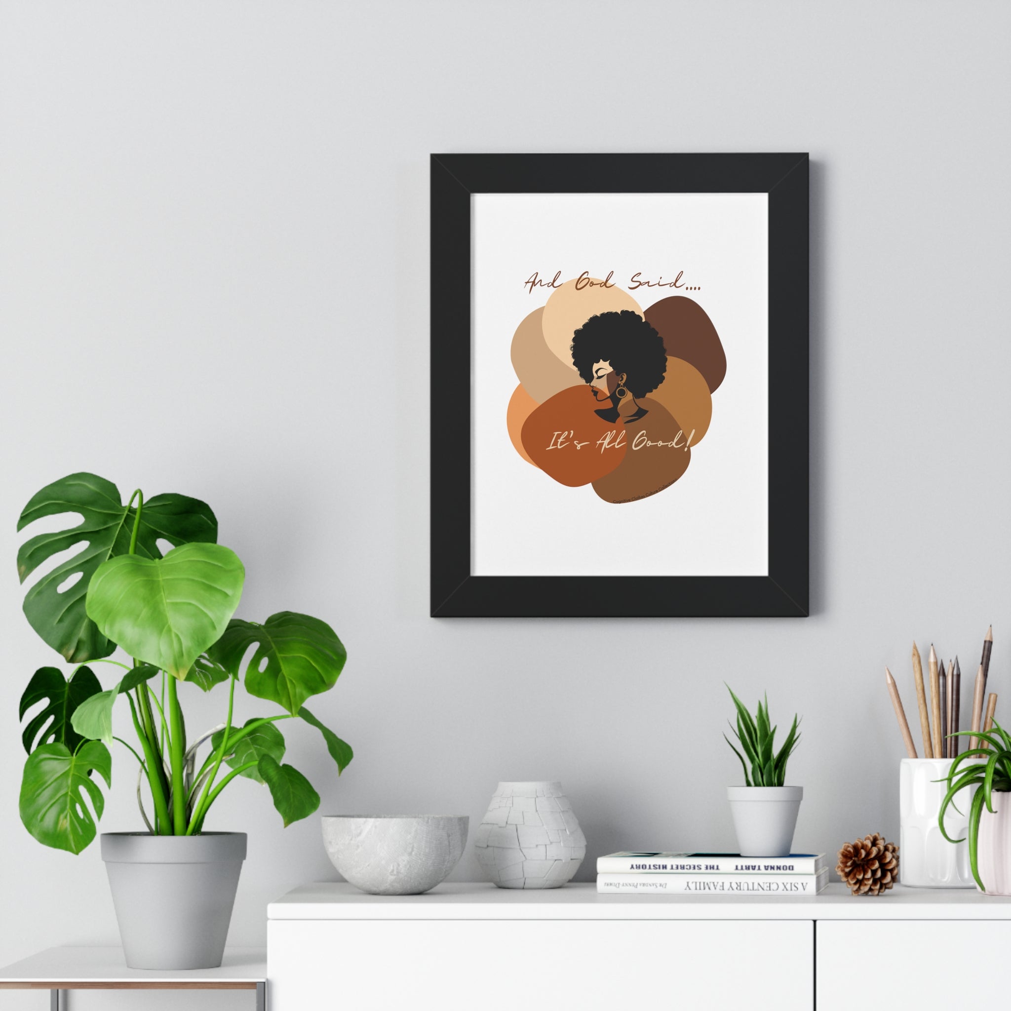 "All Shades Welcome" Framed Vertical Poster