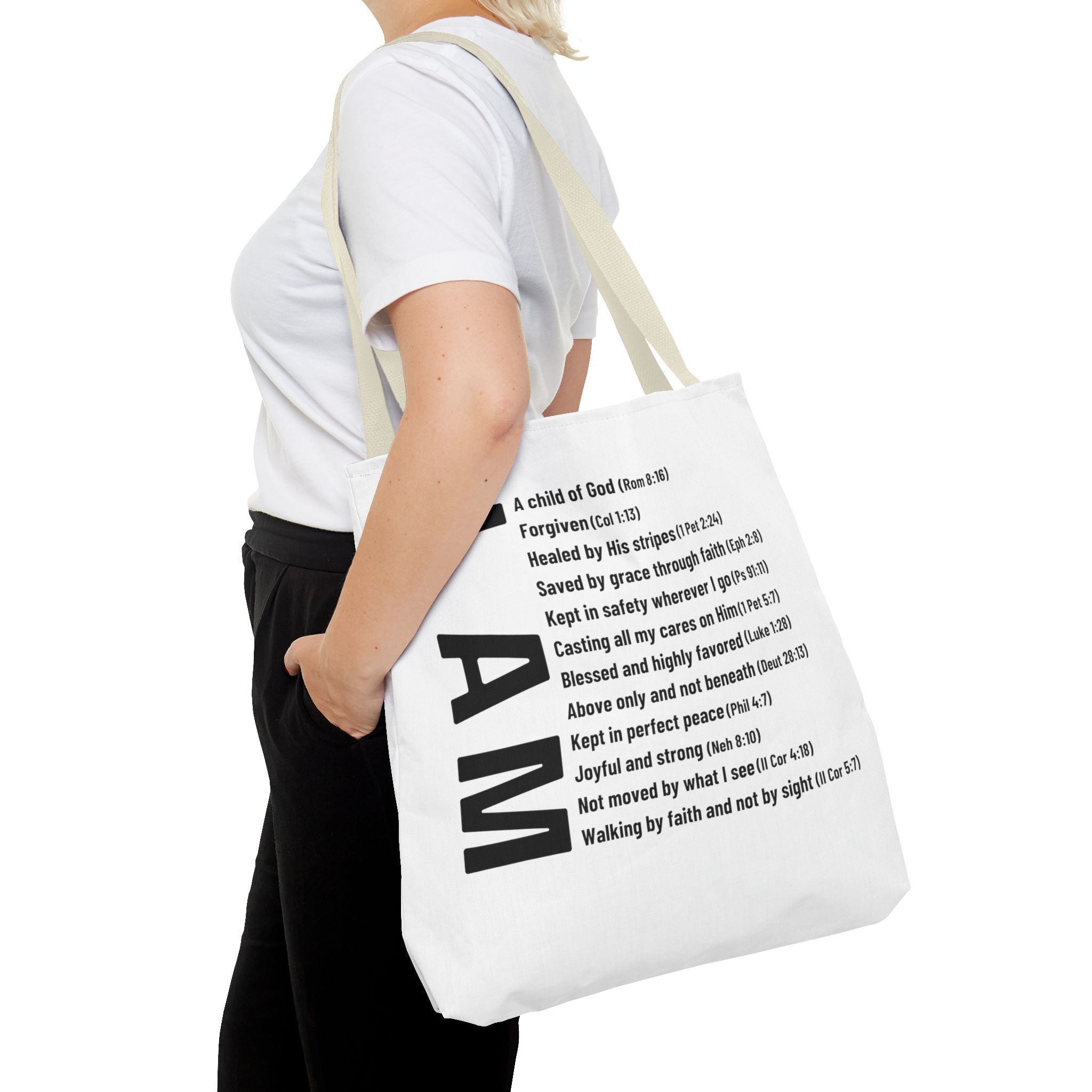 "Who God says I am" Tote Bag