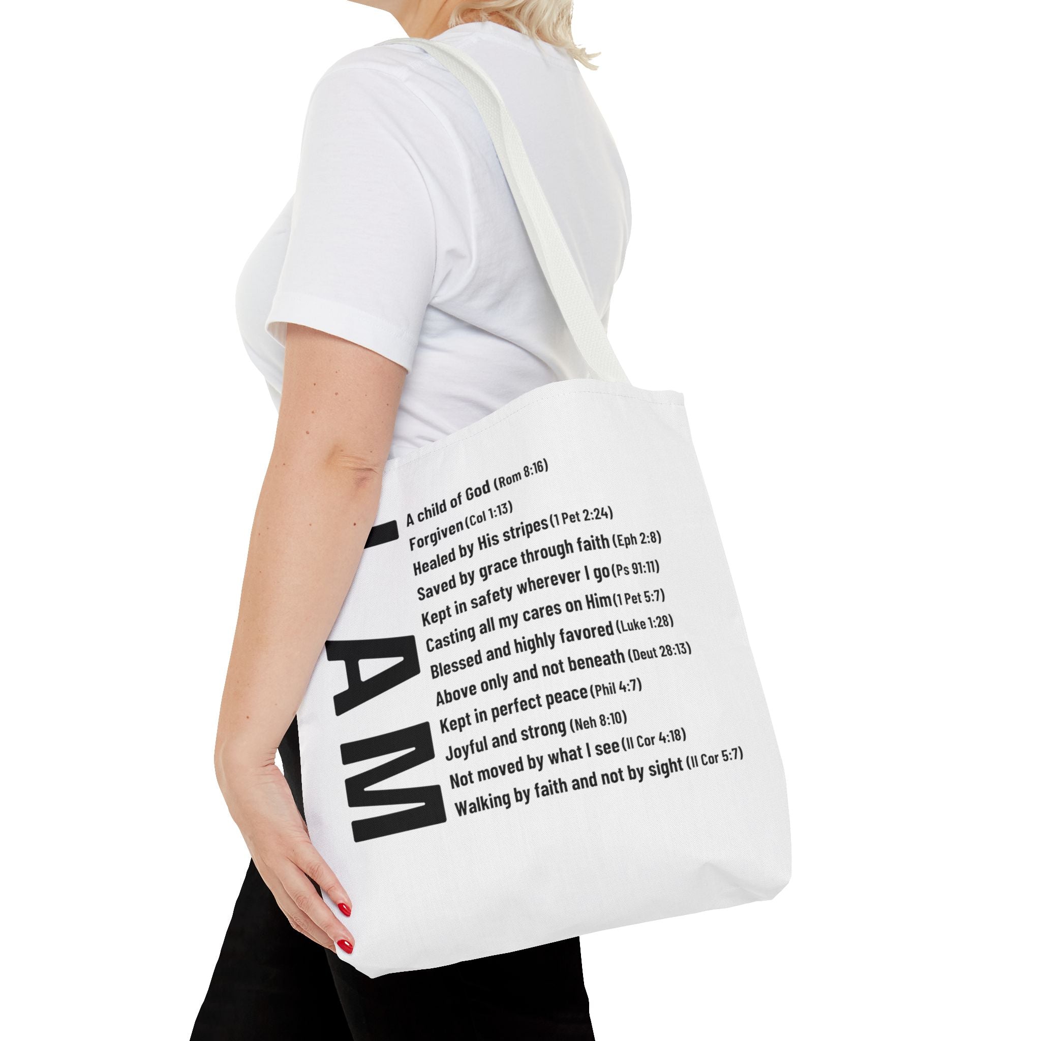 "Who God says I am" Tote Bag