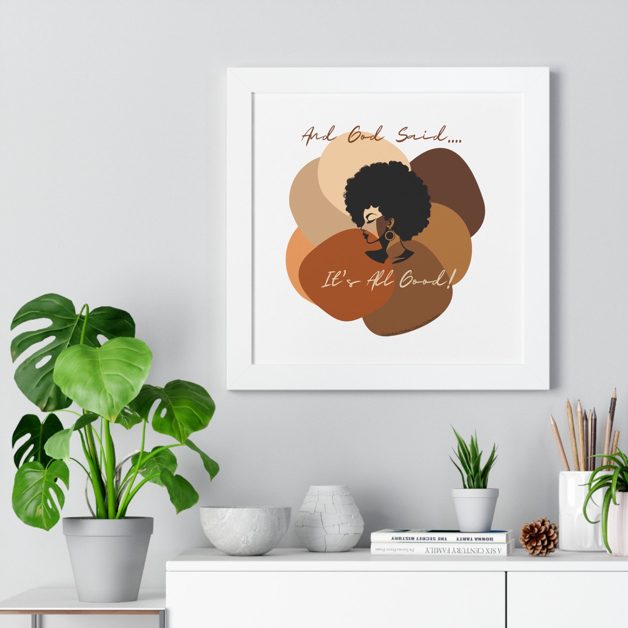 "All Shades Welcome" Framed Vertical Poster