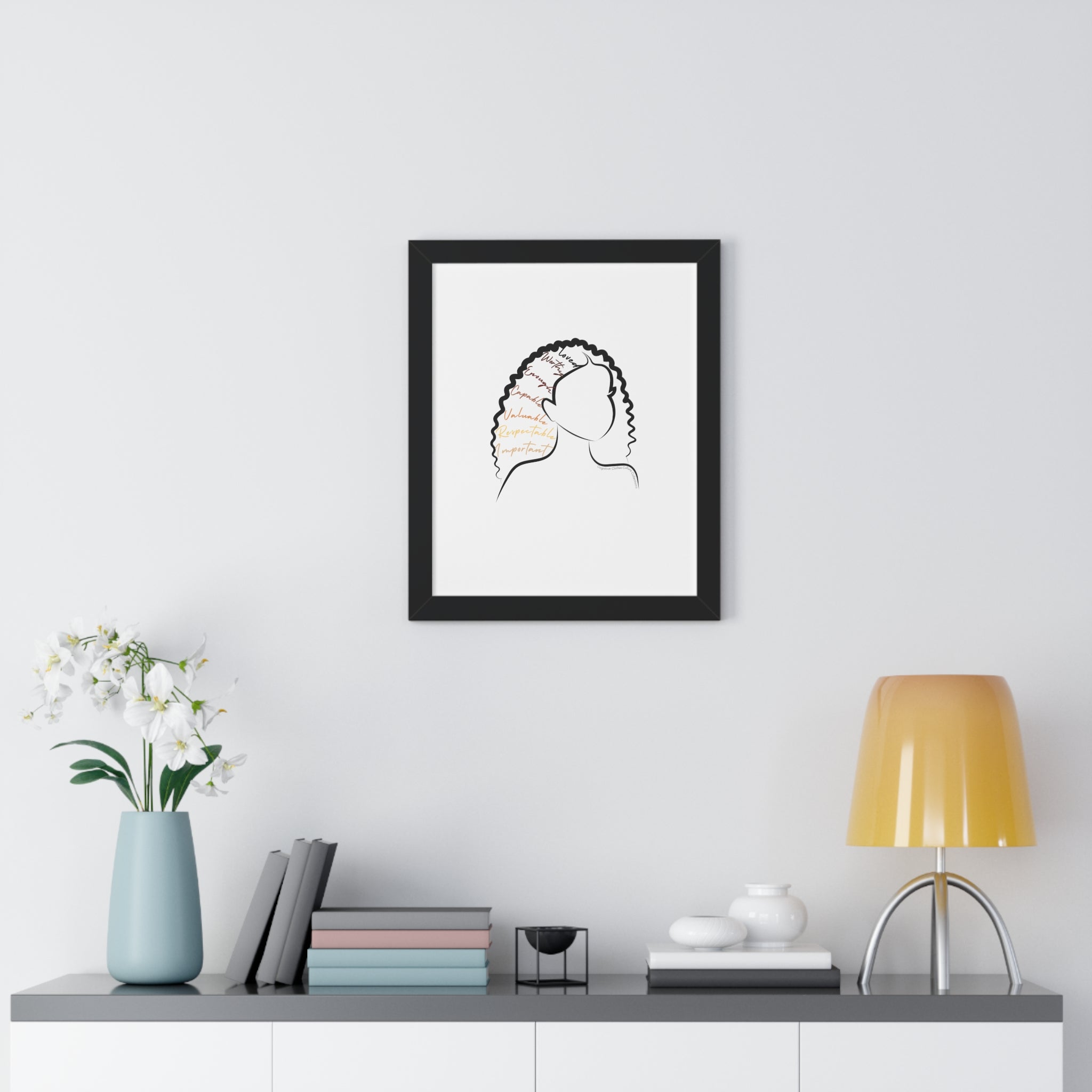 "EnCore" Framed Vertical Poster