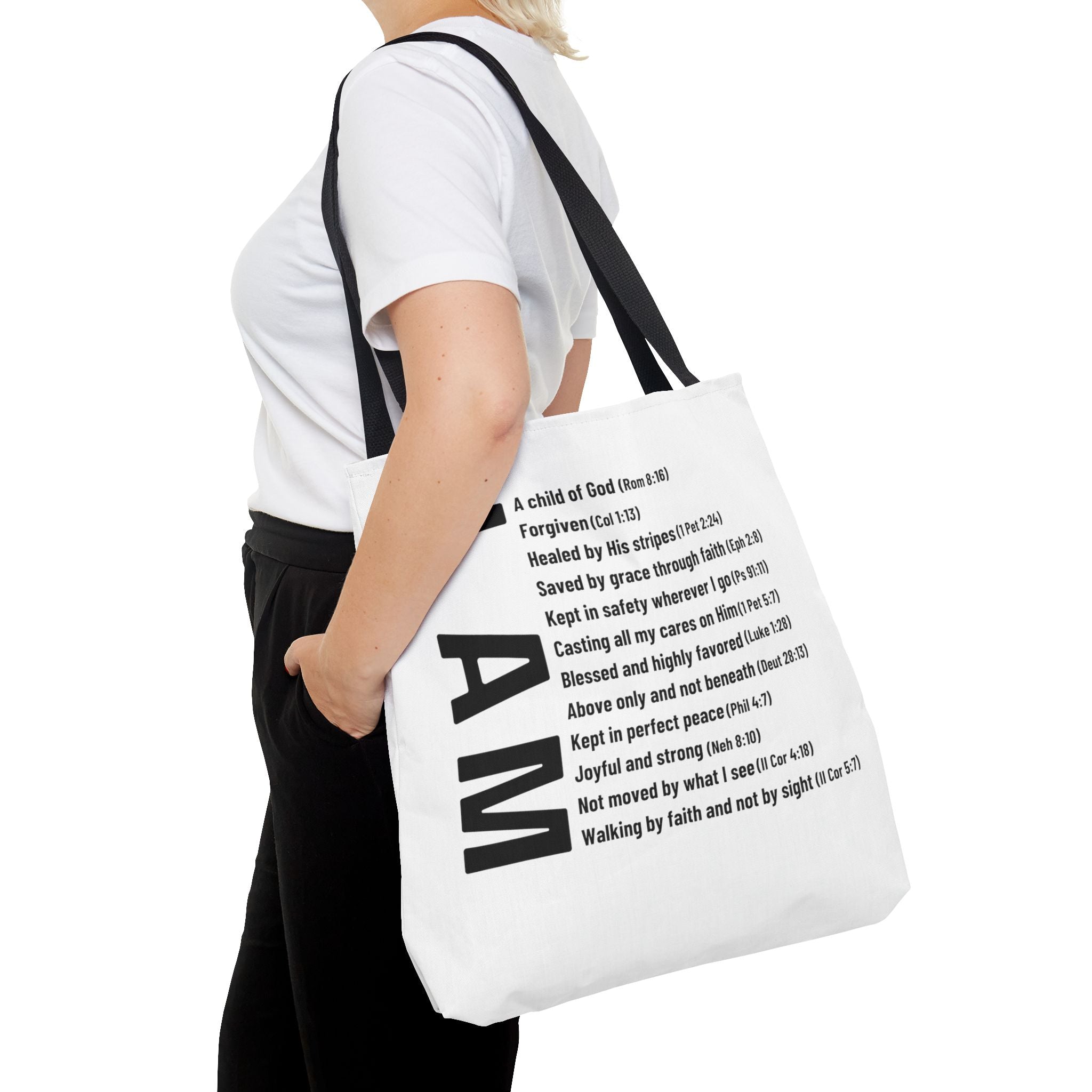 "Who God says I am" Tote Bag