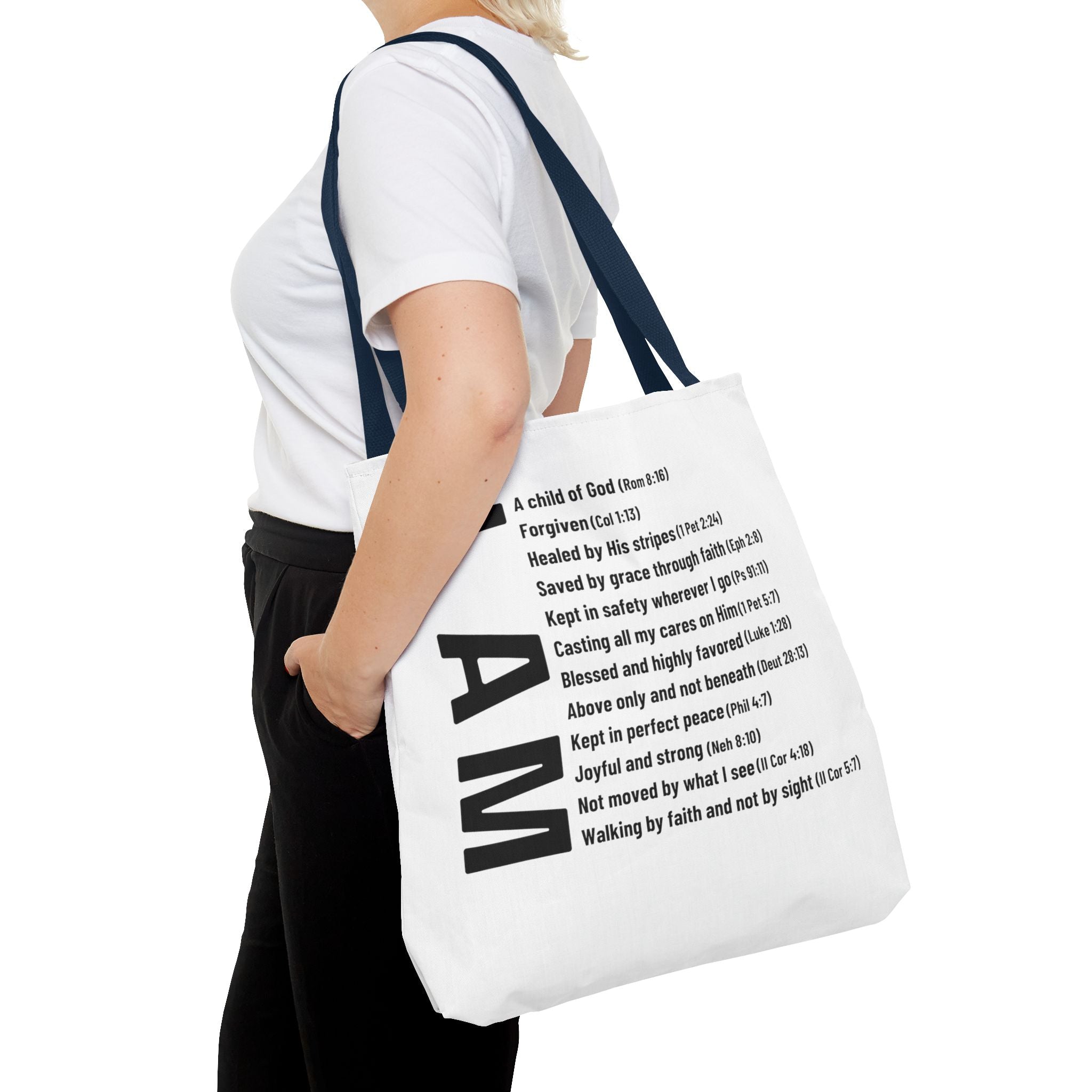 "Who God says I am" Tote Bag